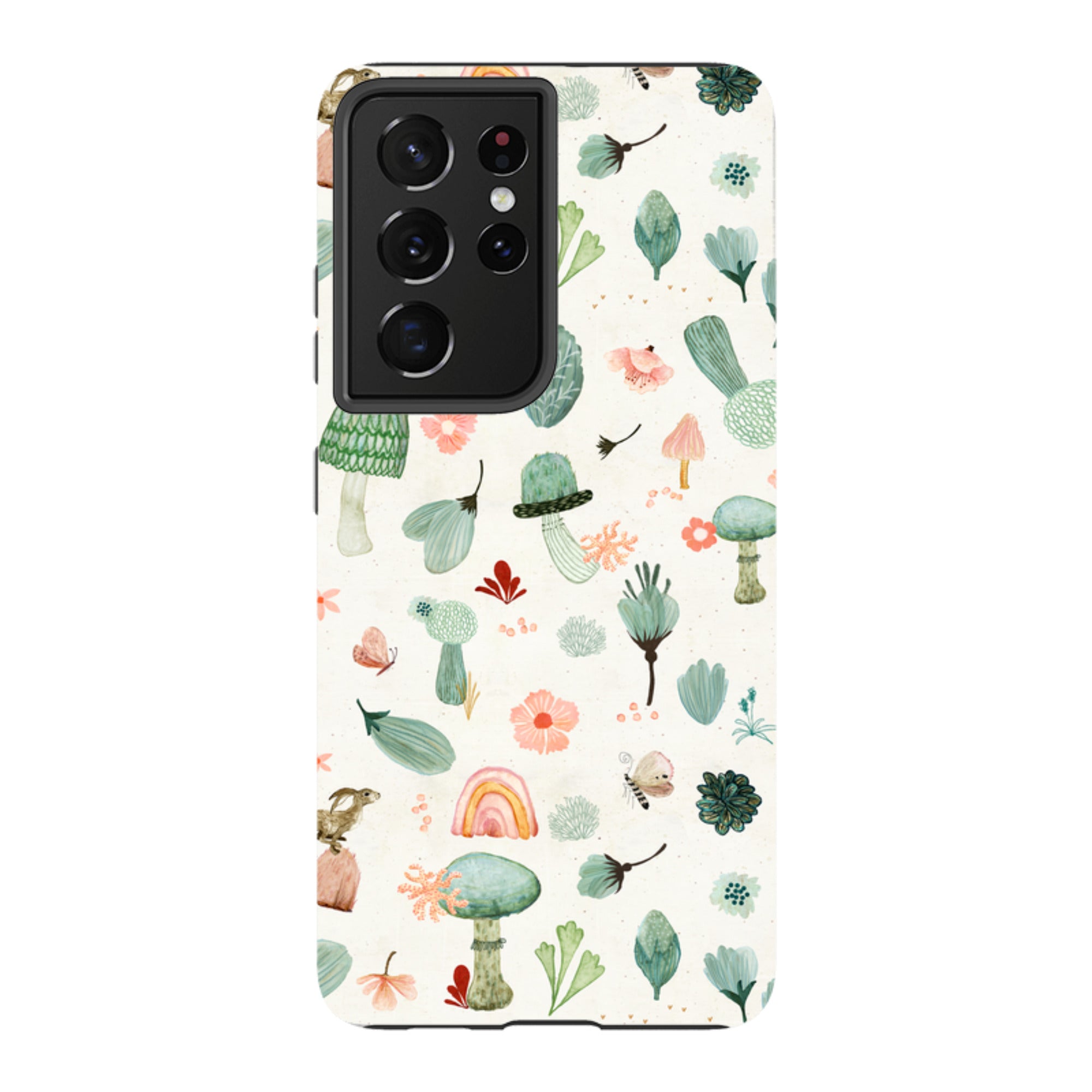Samsung Tough Case - Mushroom World Cream By Katherine Quinn