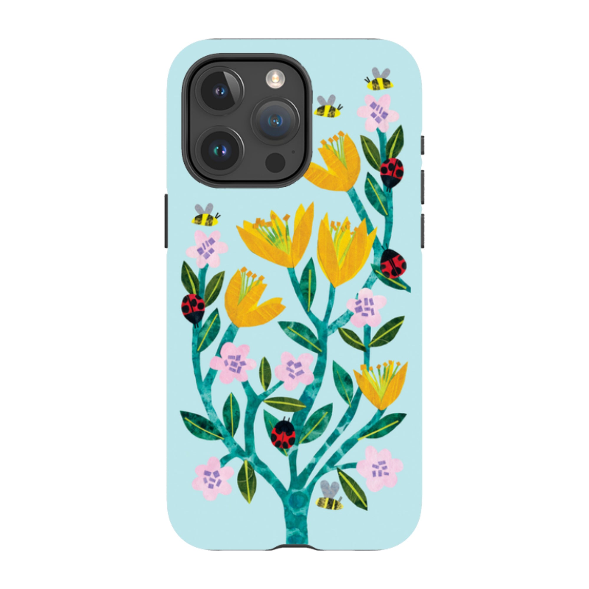 iPhone MagSafe Tough Case - Blossom and Ladybirds By Tracey English