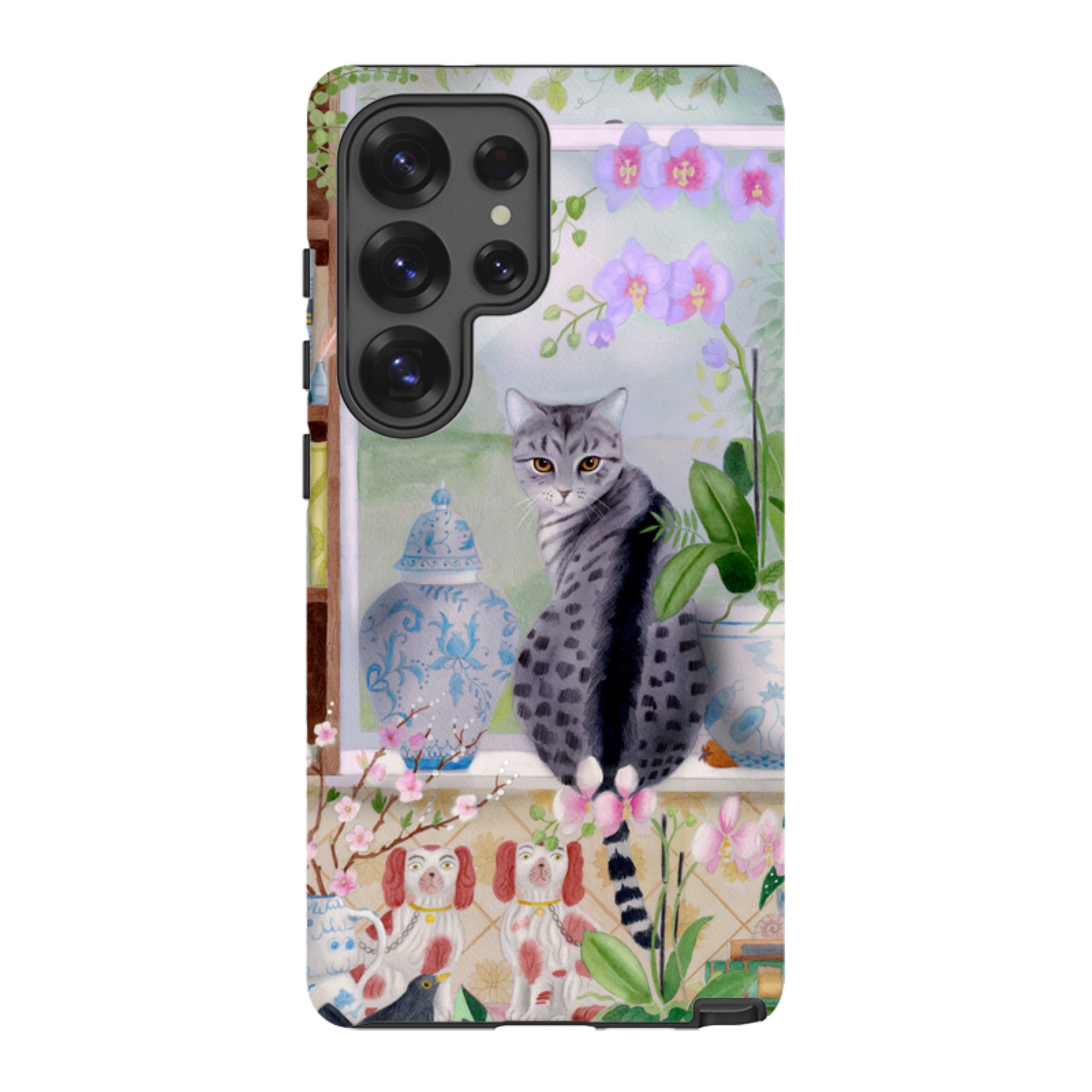 Samsung Tough Case - Cat In Window By Bex Parkin