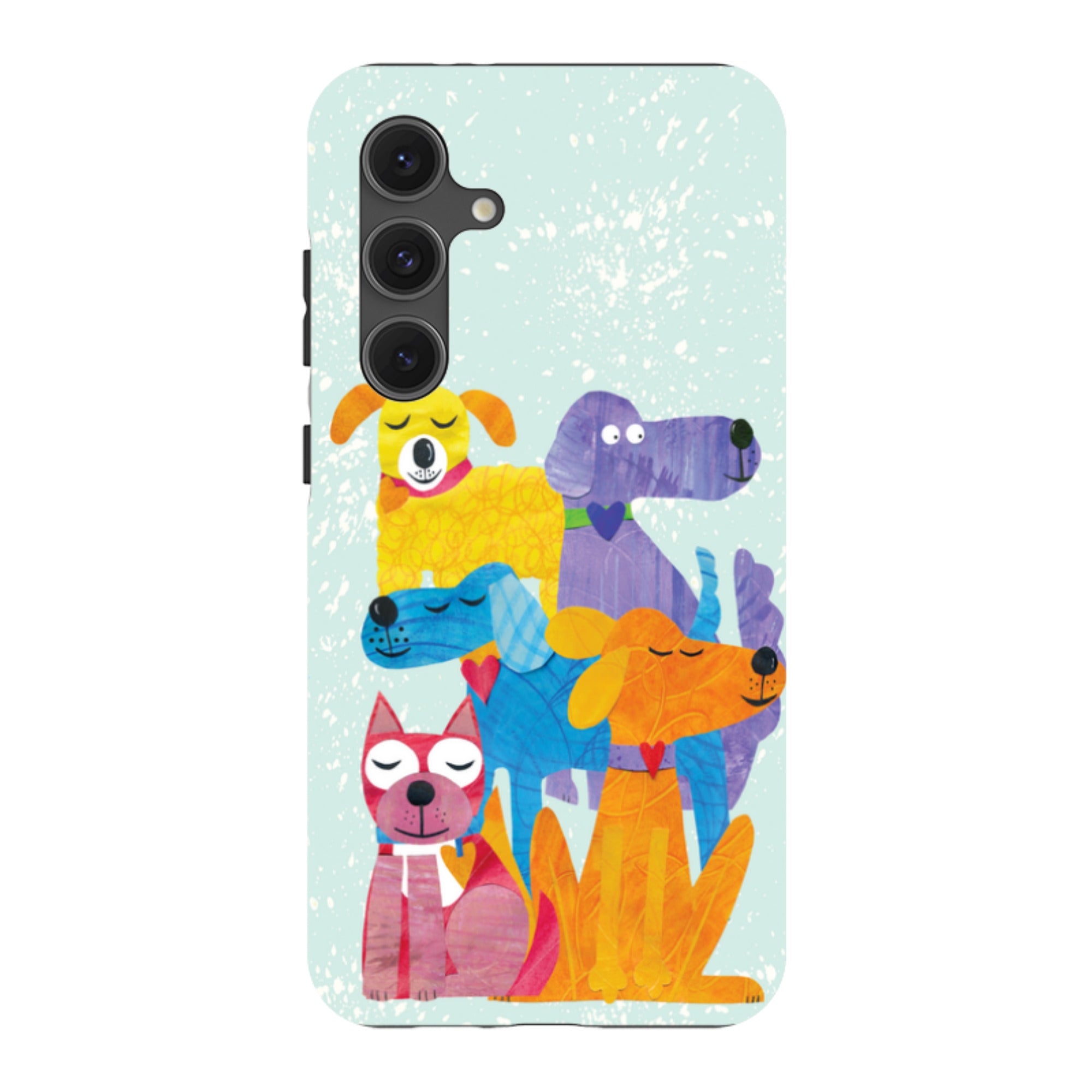 Samsung Tough Case - Patch Work Pups By Tracey English