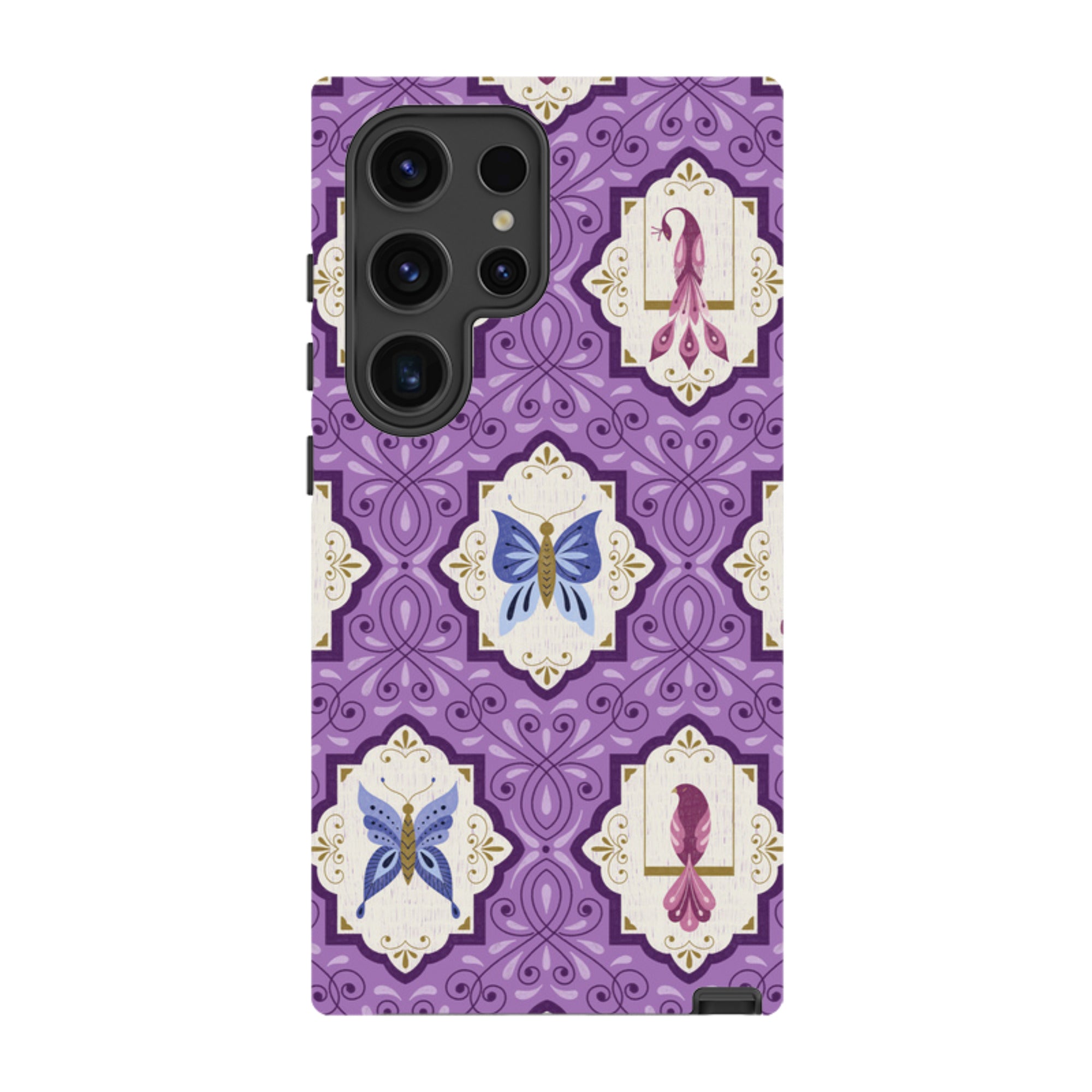 Samsung Tough Case - Wingframes Med Purple By Jenny Zemanek