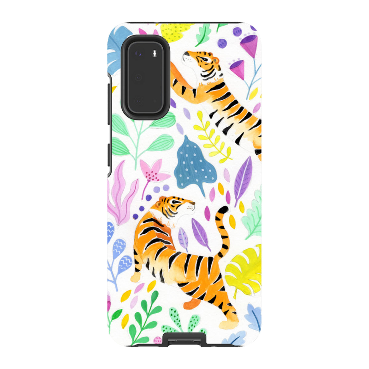 Samsung Tough Case - Tigers And Flowers By Bex Parkin