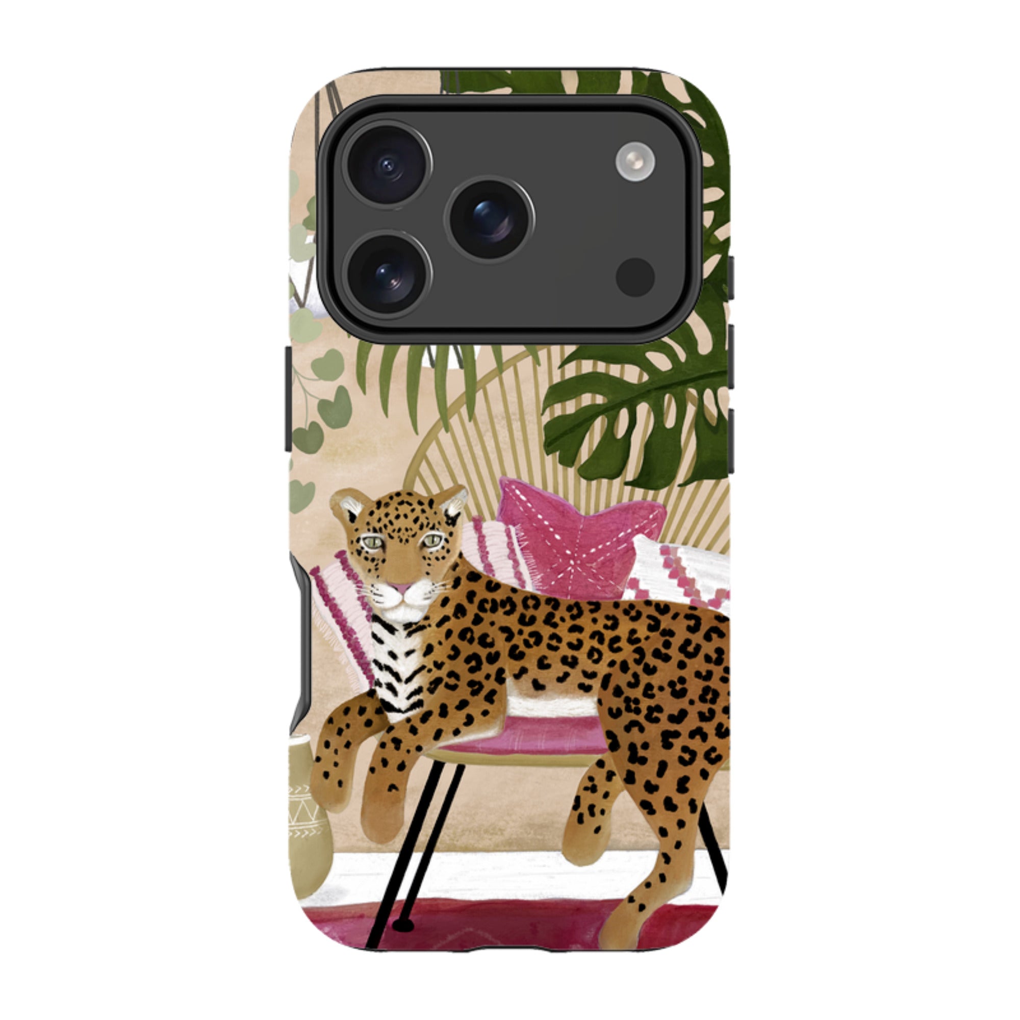 iPhone Tough Case - Boho Leopard Cream By Bex Parkin