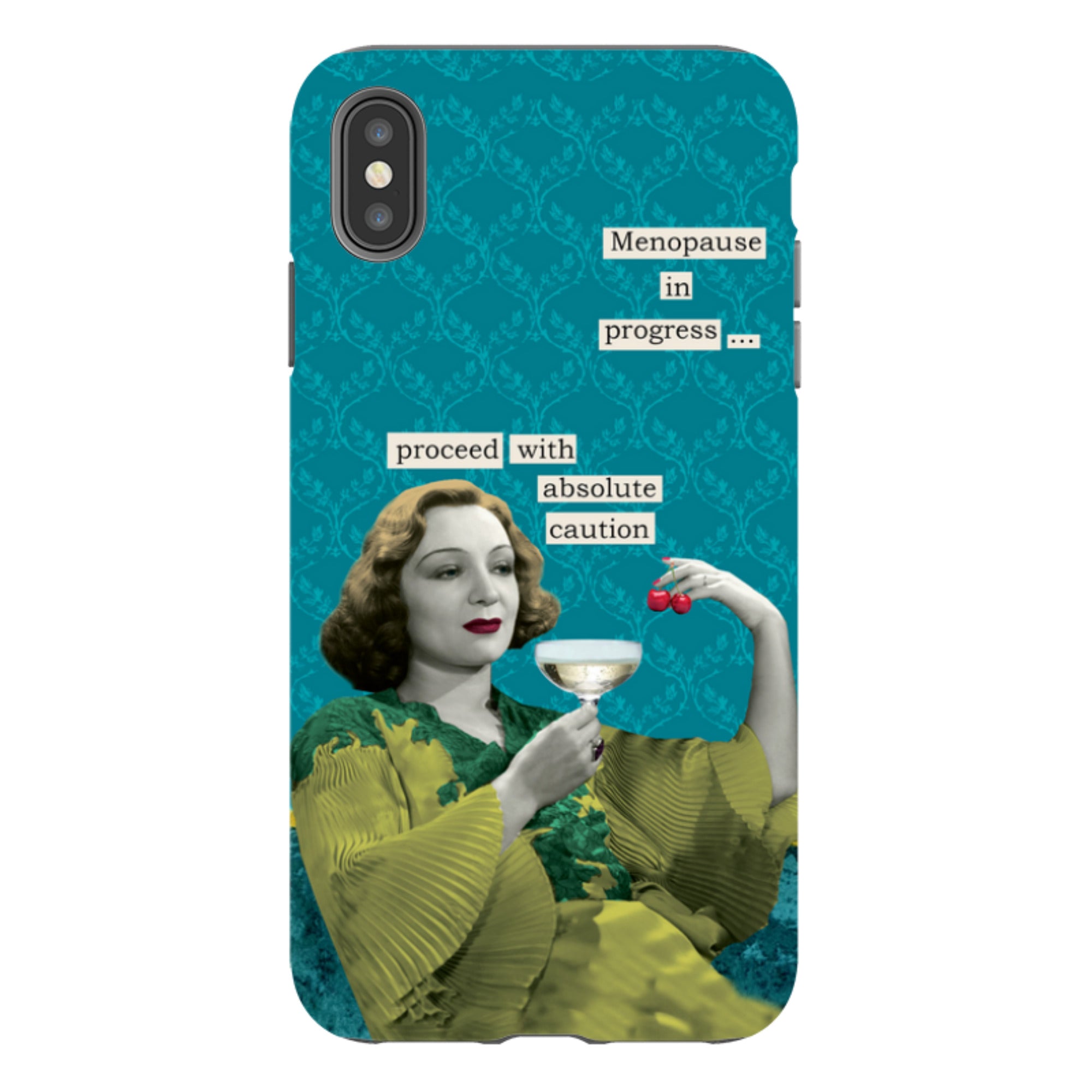 iPhone Tough Case - Menopause In Progress By Clare Jordan