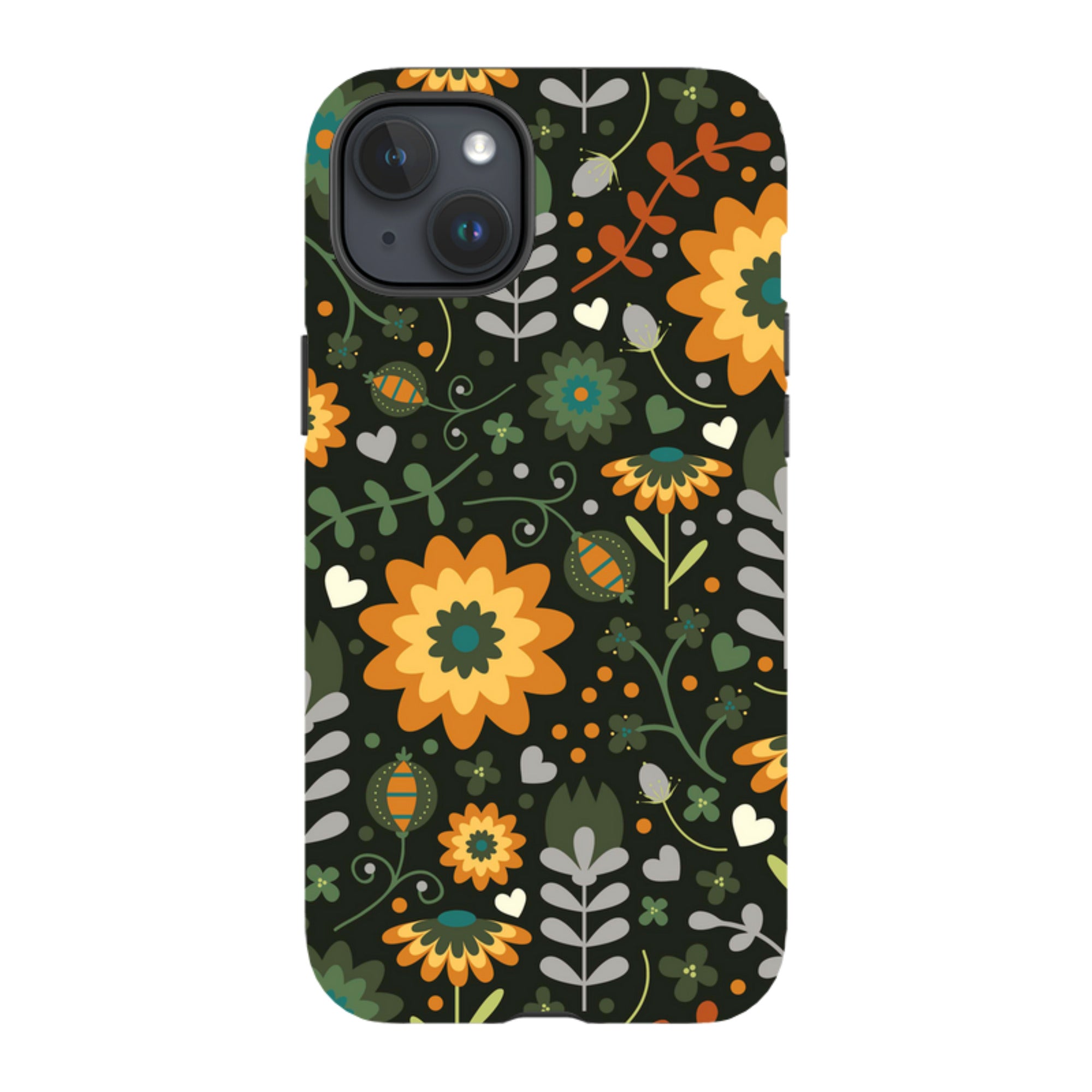 iPhone Tough Case - Dark Floral By Suzy Taylor