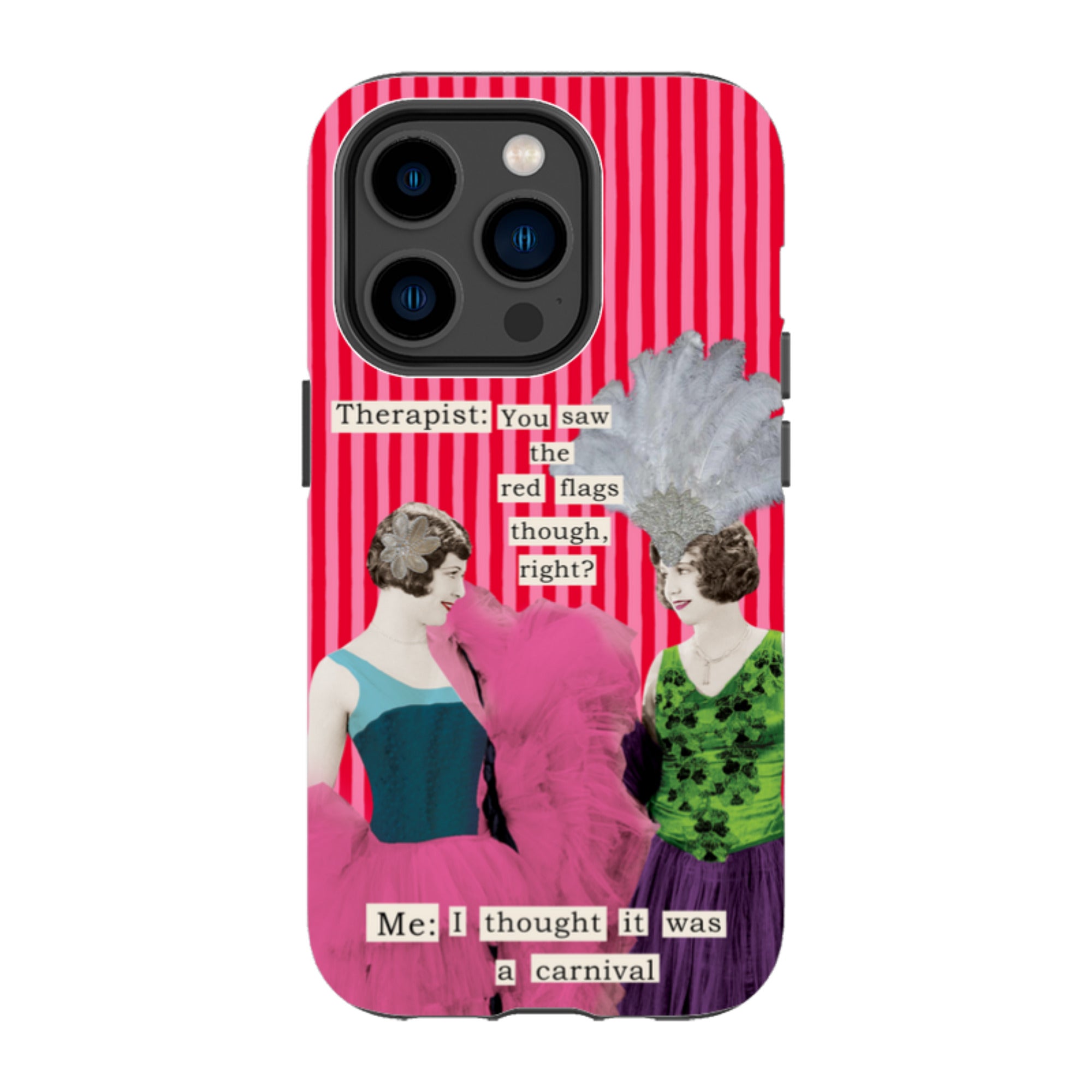iPhone Tough Case - Therapist Red Flag By Clare Jordan