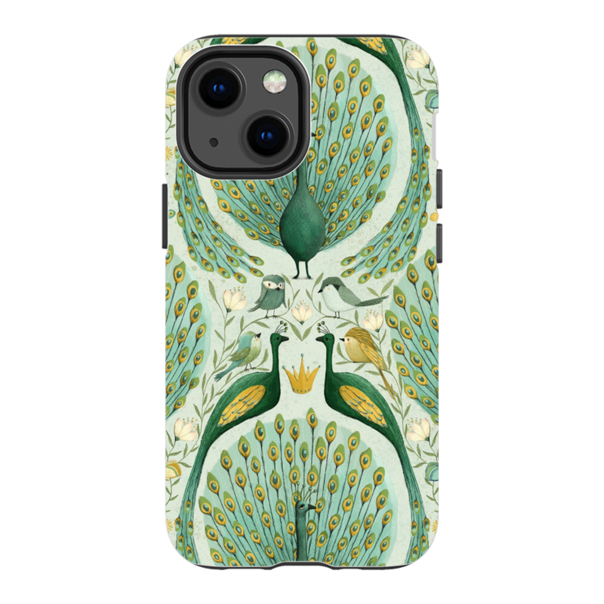 iPhone Tough Case - Peacock Pattern By Maja Lindberg
