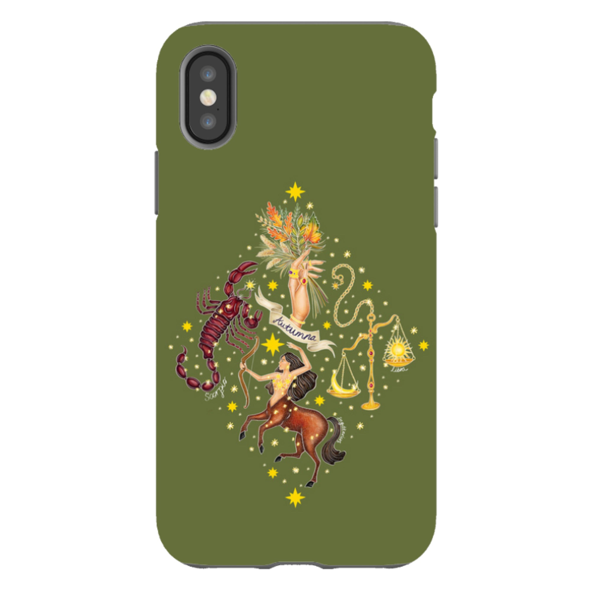 iPhone Tough Case - Autumn Zodiac By Catherine Rowe