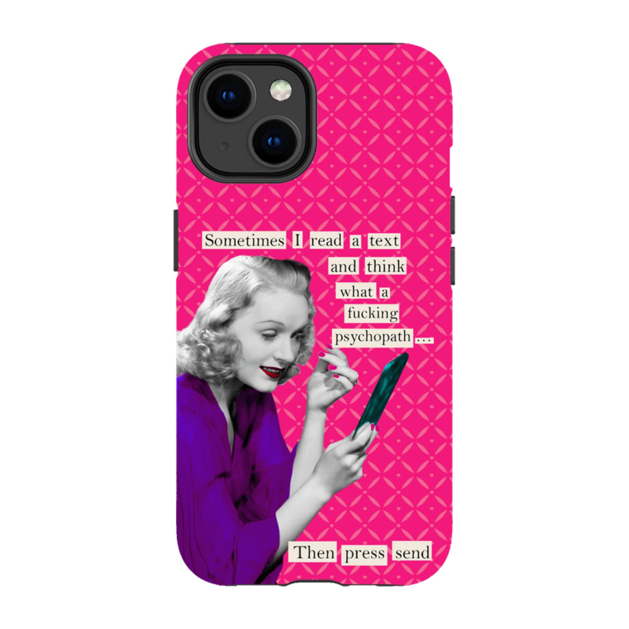 iPhone Tough Case - Psychopath By Clare Jordan