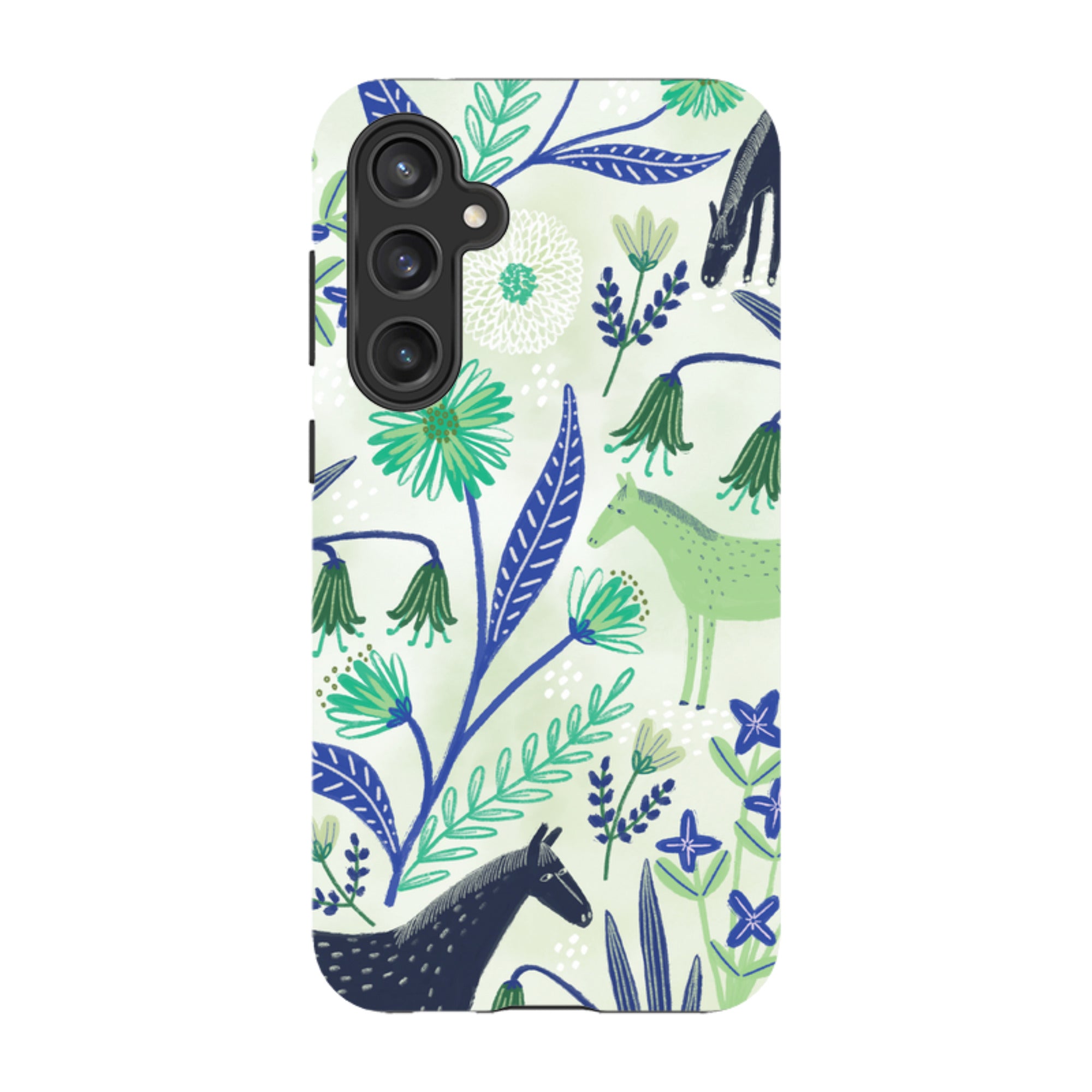 Samsung Tough Case - Wild Ponies Green By Lee Foster Wilson