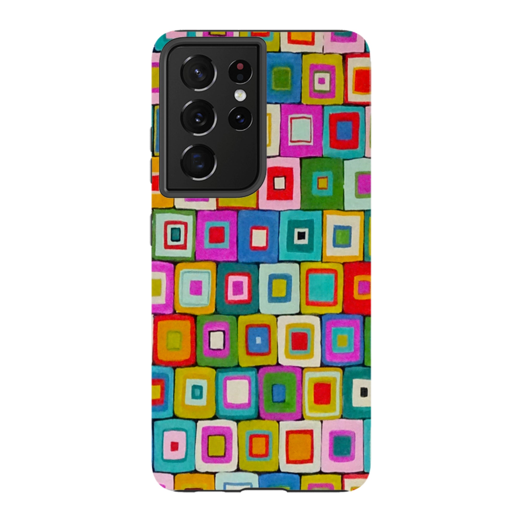 Samsung Tough Case - Atelier Blanket Squares Bright By Sarah Campbell