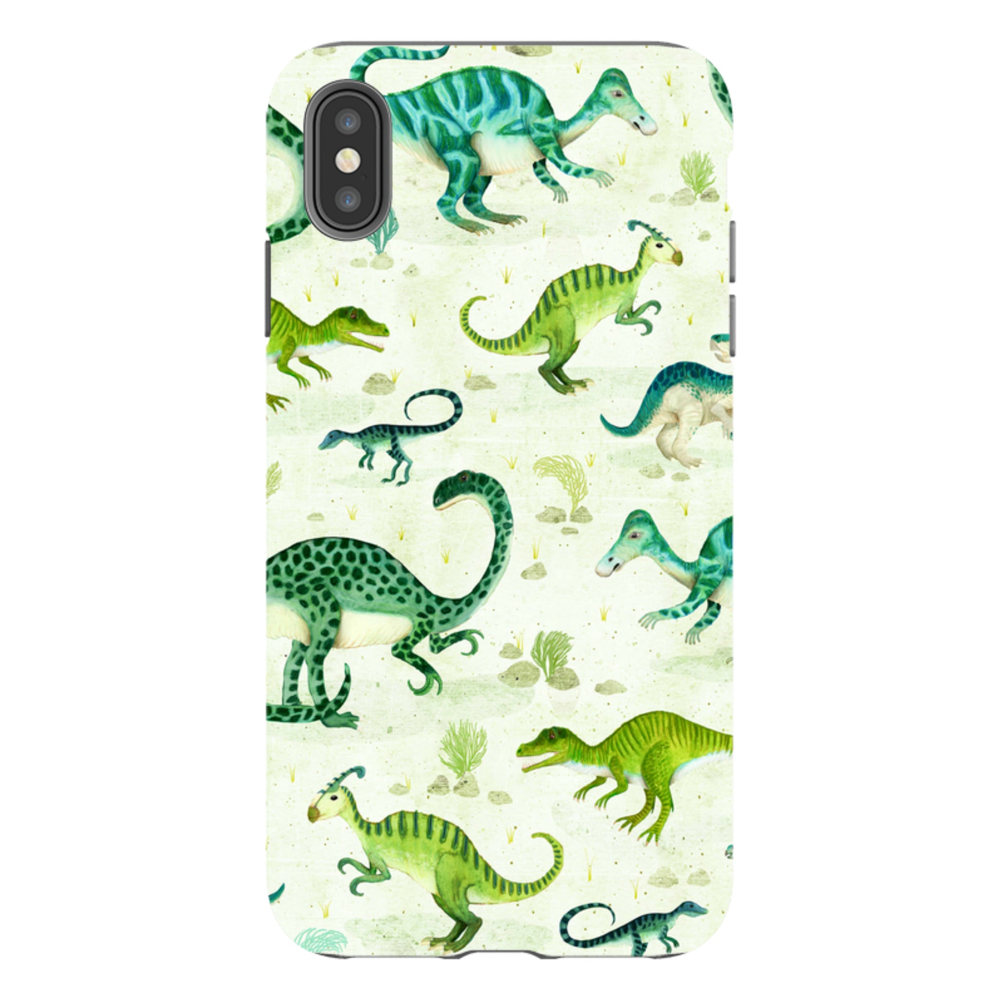 iPhone Tough Case - Dinoland By Katherine Quinn
