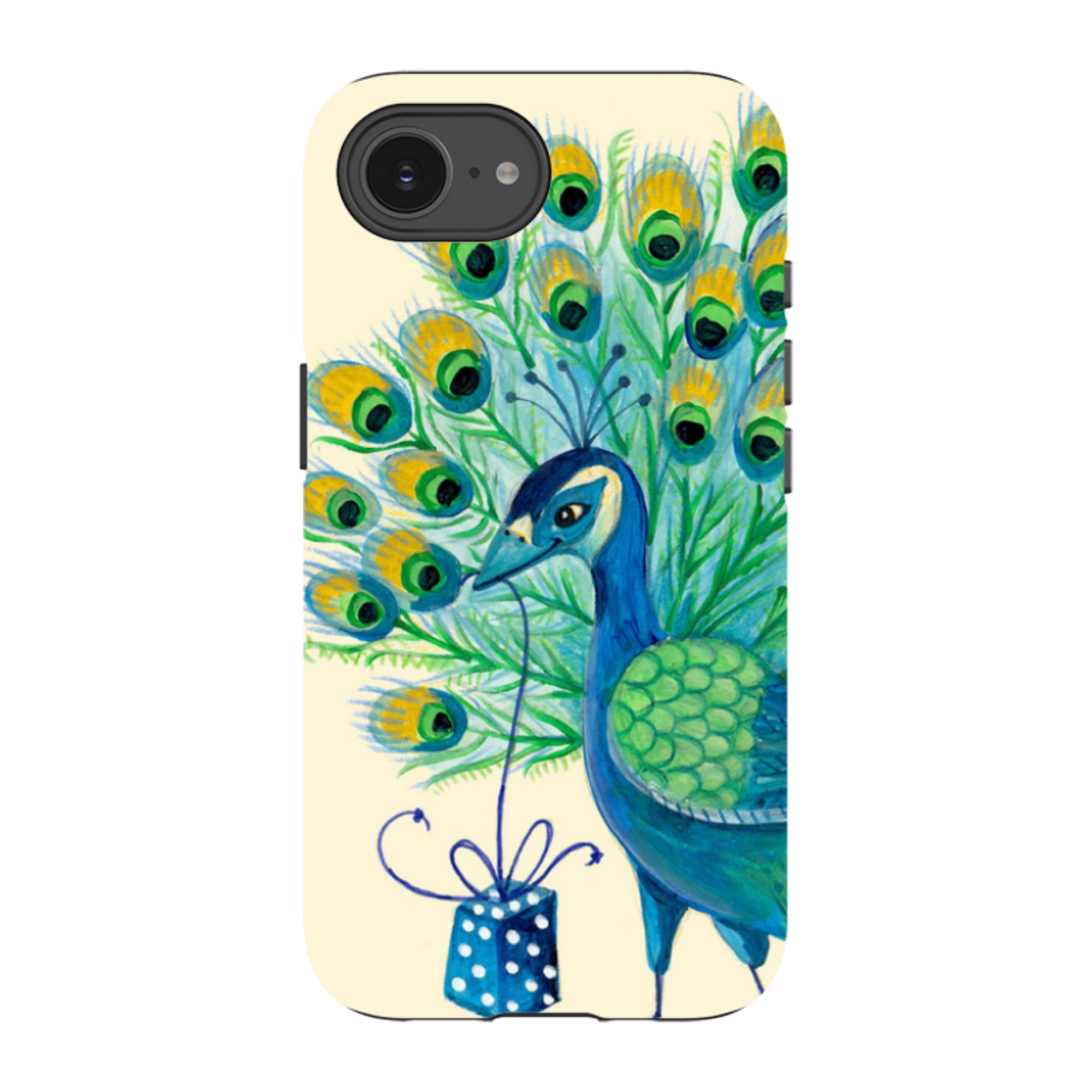 iPhone Tough Case - Peacock Present By Caroline Bonne Muller