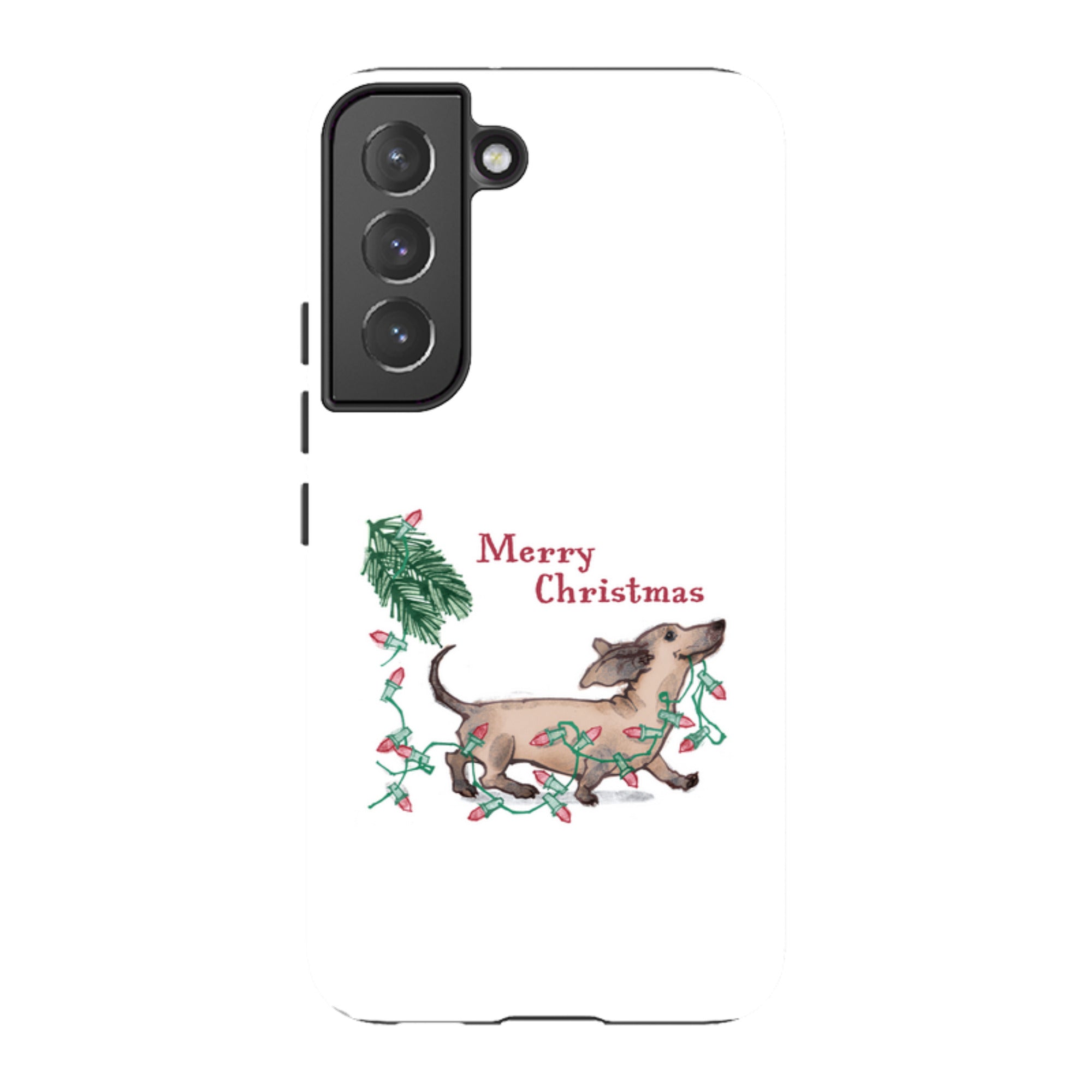 Samsung Tough Case - Christmas Dachshund By Liane Payne