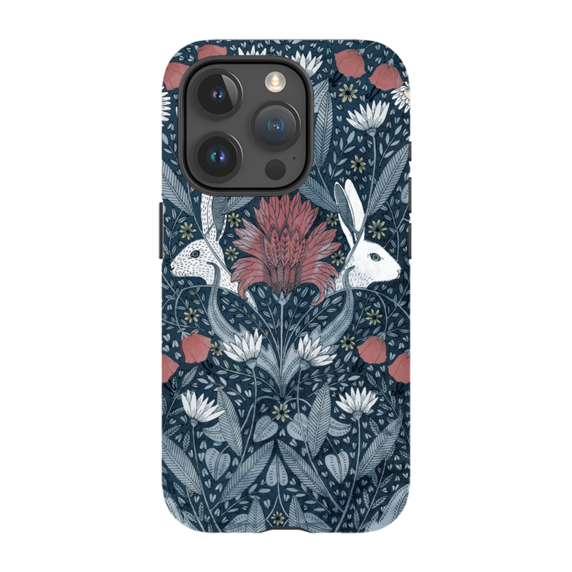 iPhone Tough Case - Two Rabbits By Maria Matos