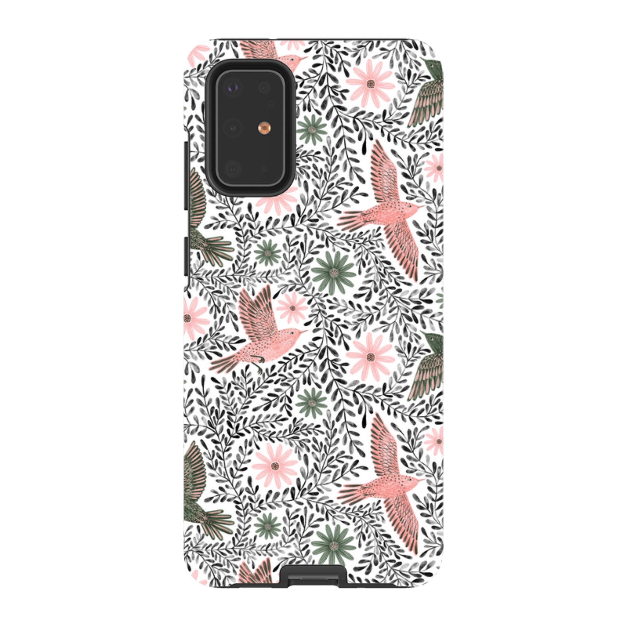 Samsung Tough Case - Bird Pattern Black By Lee Foster Wilson