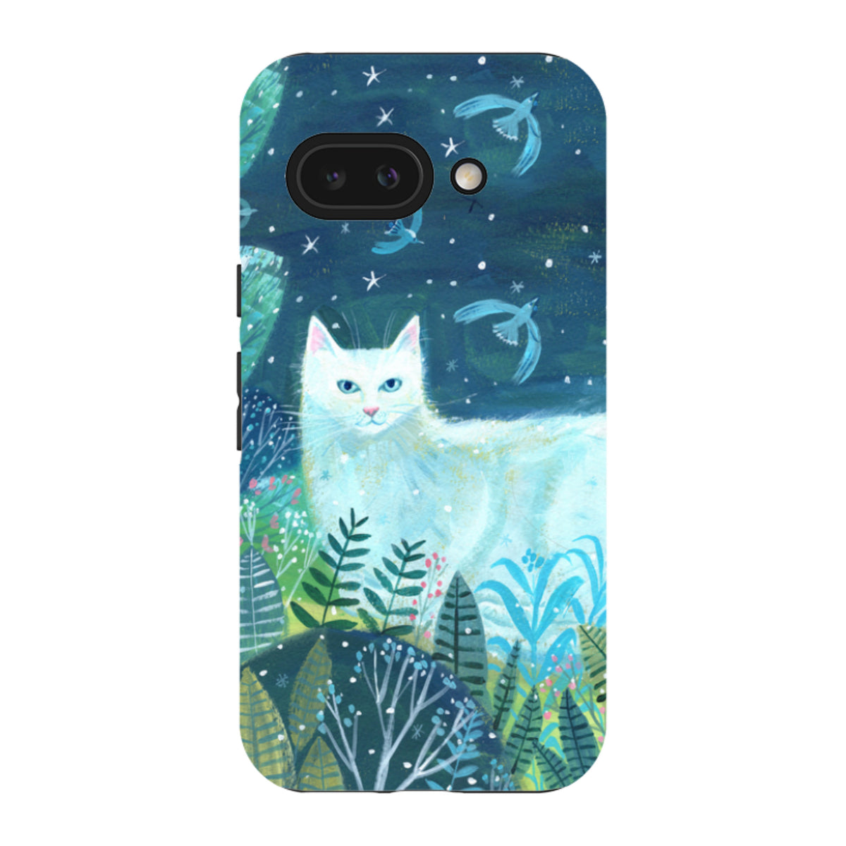 Google Tough Case - White Cat By Mary Stubberfield