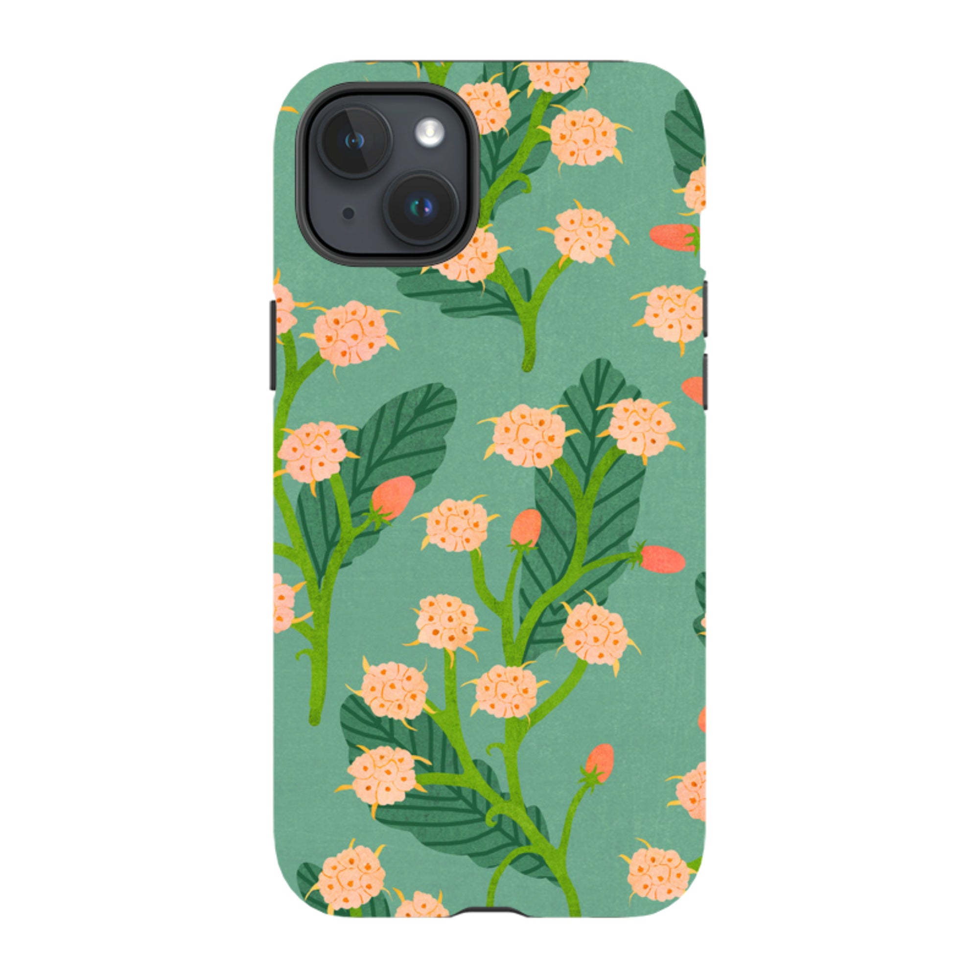 iPhone Tough Case - Summer Seeds Teal By Katherine Quinn
