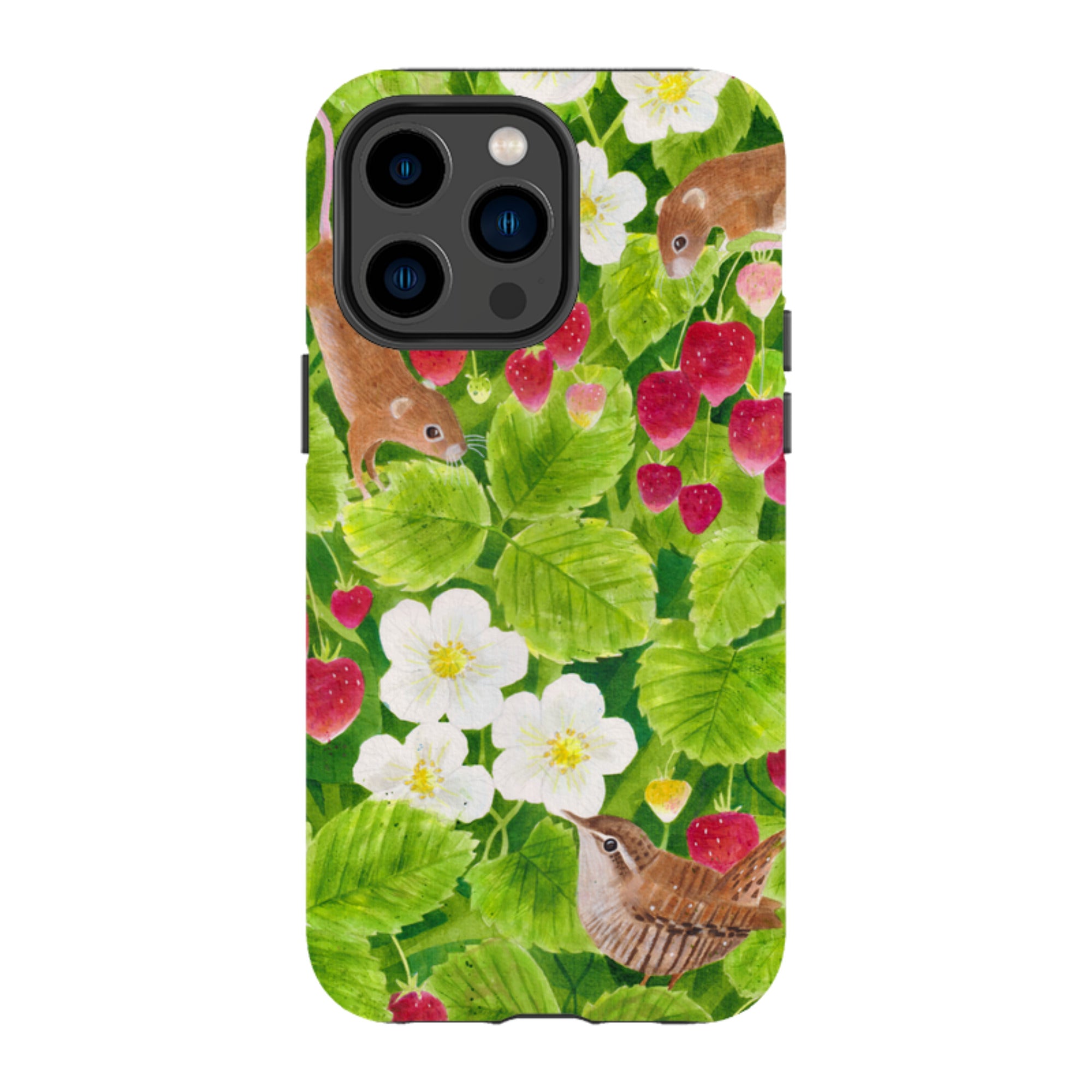 iPhone Tough Case - Strawberry Thieves By Bex Parkin