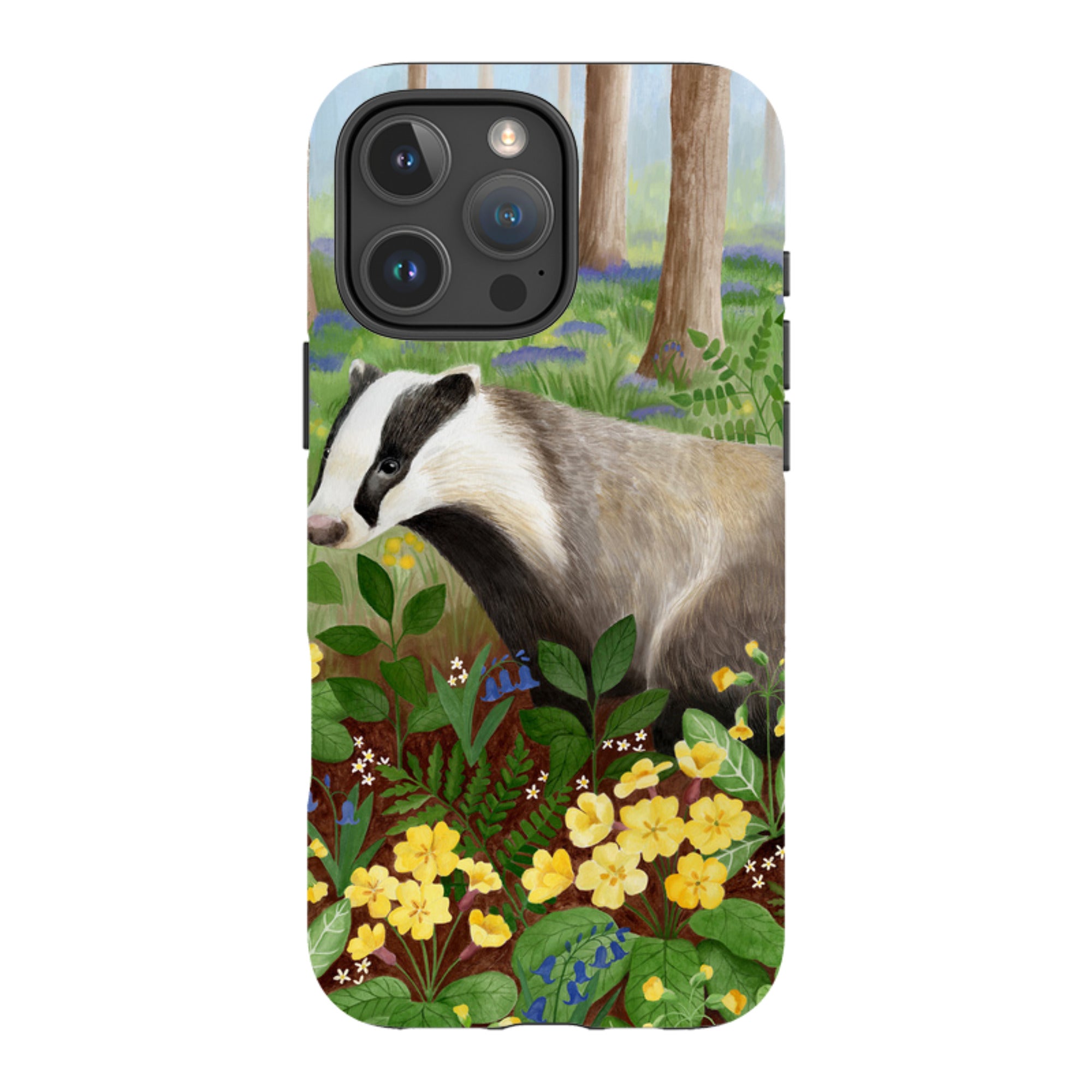 iPhone MagSafe Tough Case - Bluebell Badger By Bex Parkin