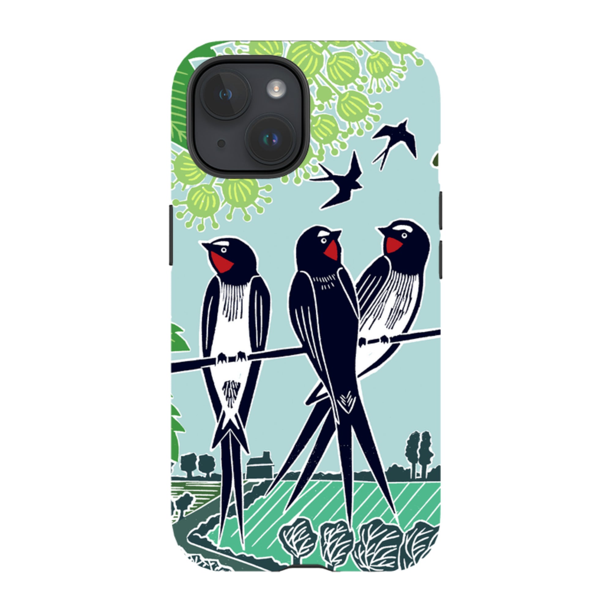 iPhone Tough Case - Swallows By Kate Heiss