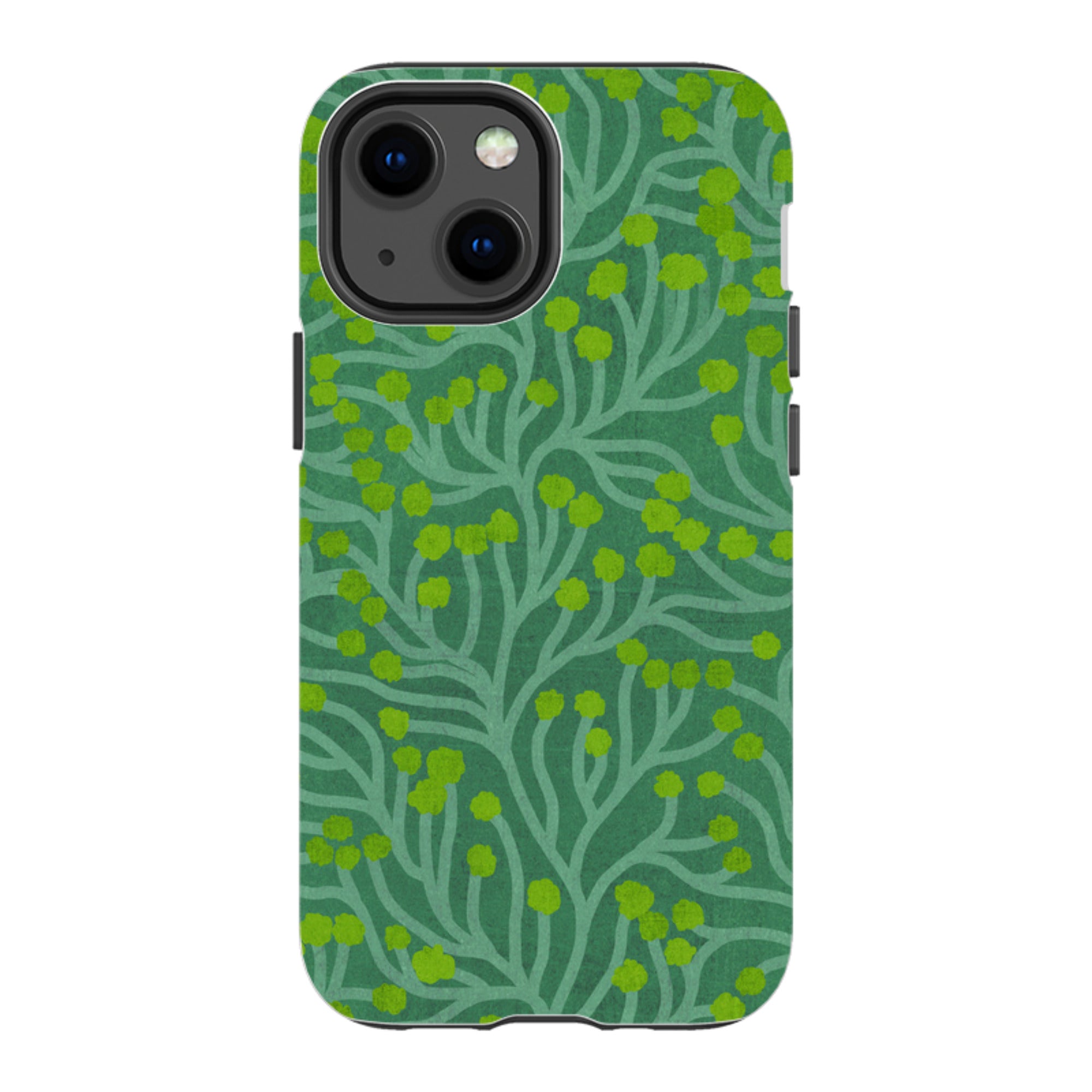 iPhone Tough Case - Vine Green And Teal By Katherine Quinn