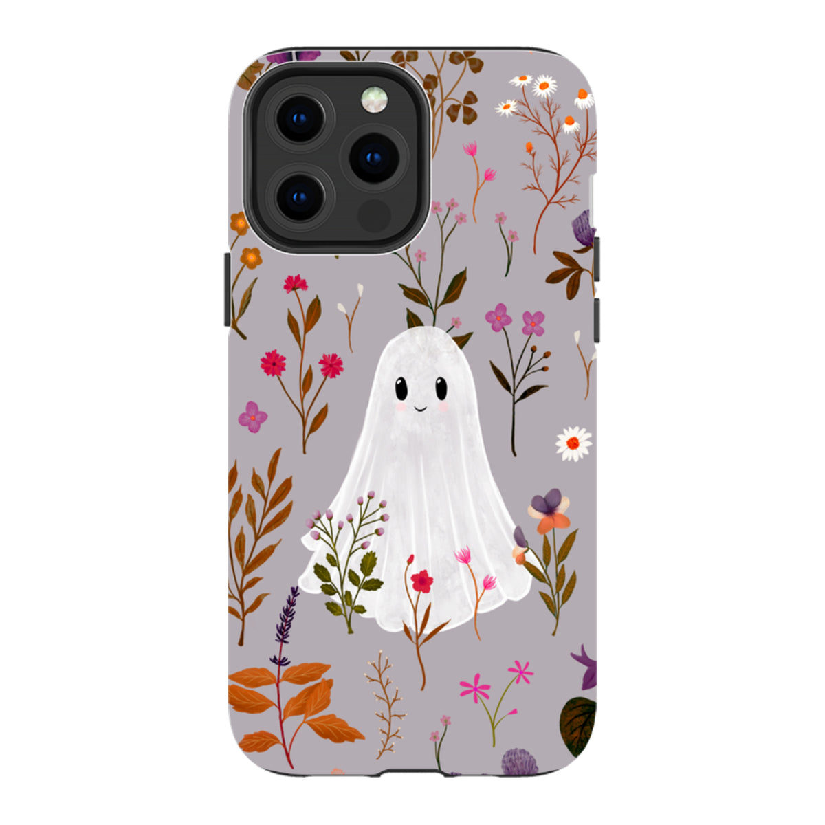 iPhone Tough Case - Ghost in the Garden - Mauve Multi By Katherine Quinn