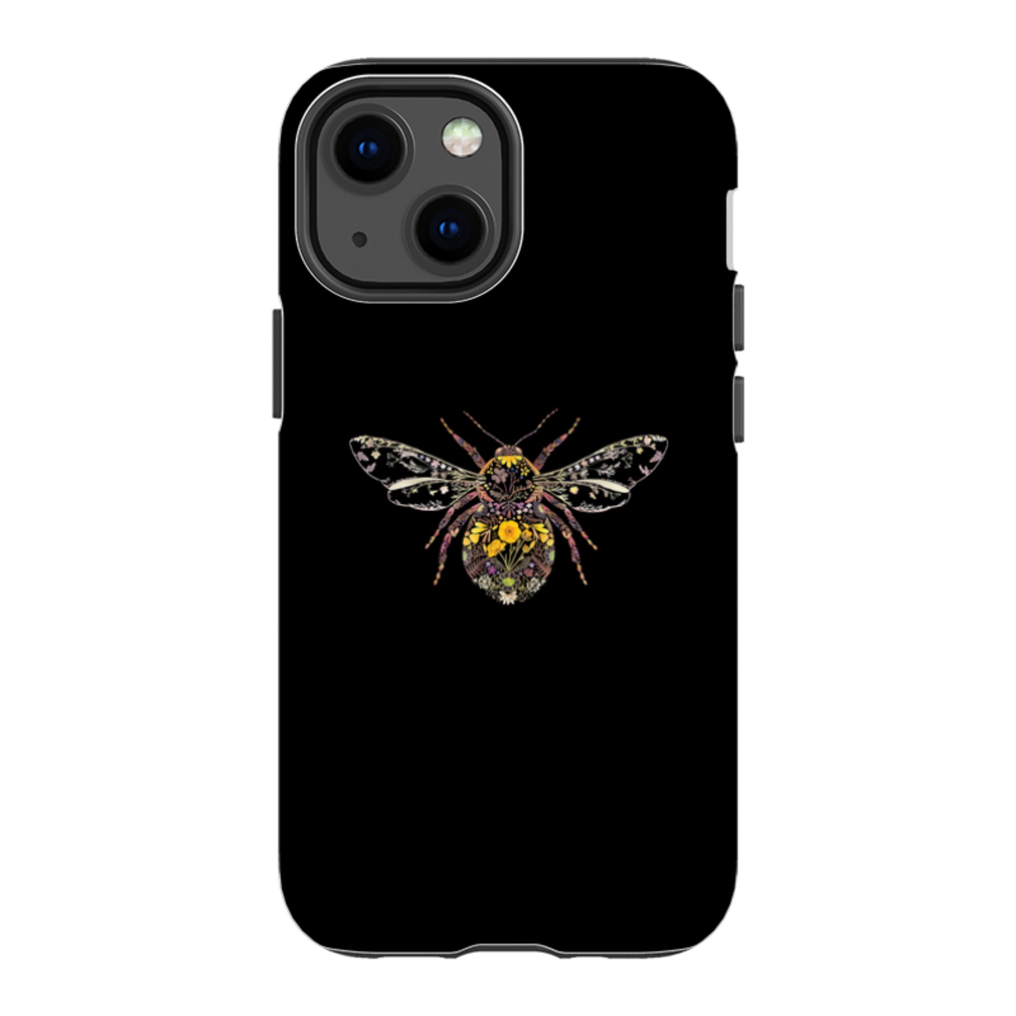 iPhone Tough Case - Floral Bumble Bee By Helen Ahpornsiri