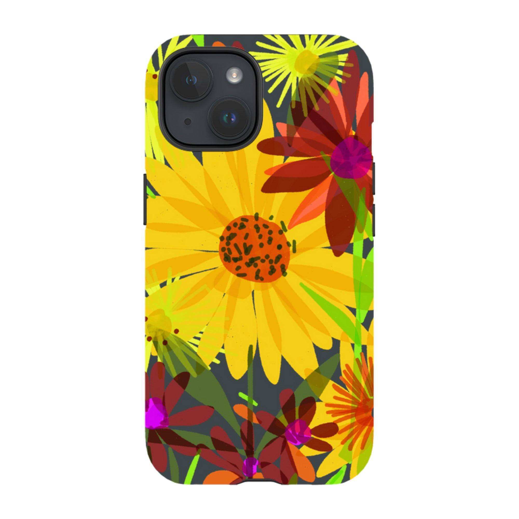iPhone Tough Case - Sunflowers By Sarah Campbell