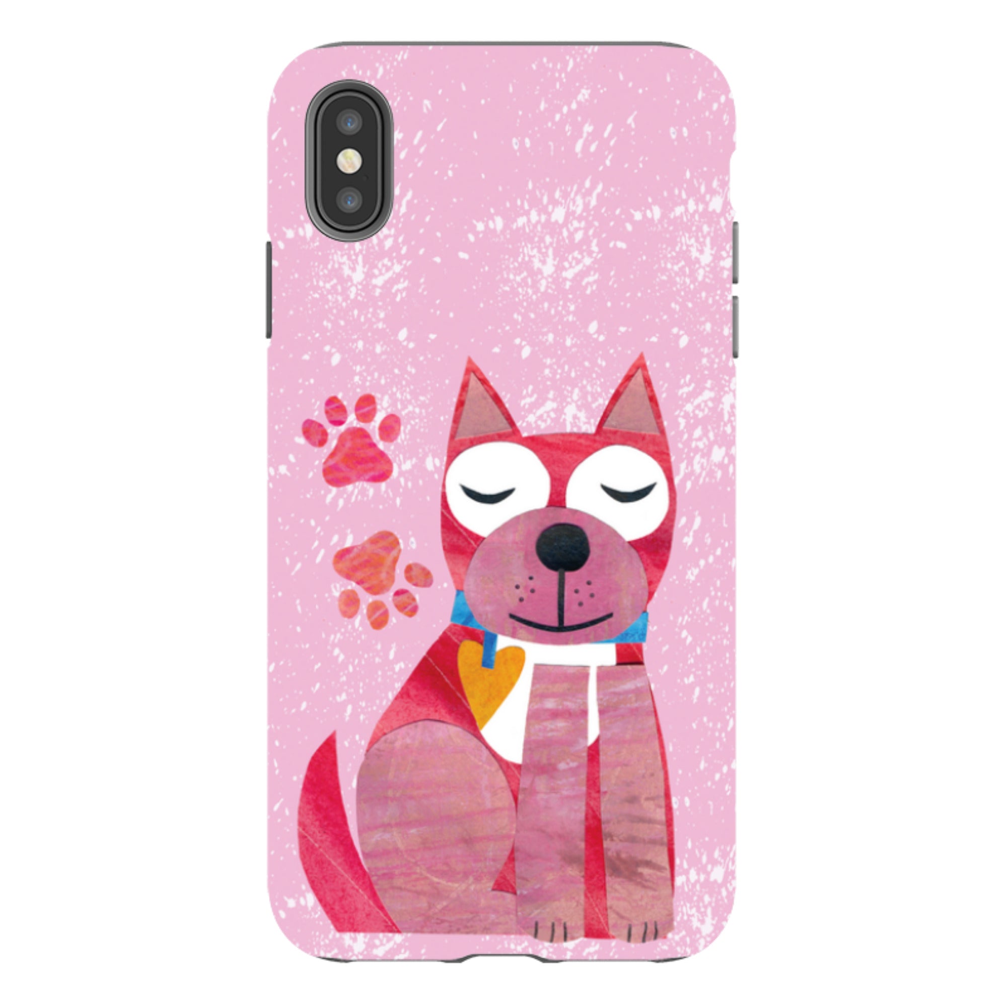iPhone Tough Case - Dog With Heart By Tracey English