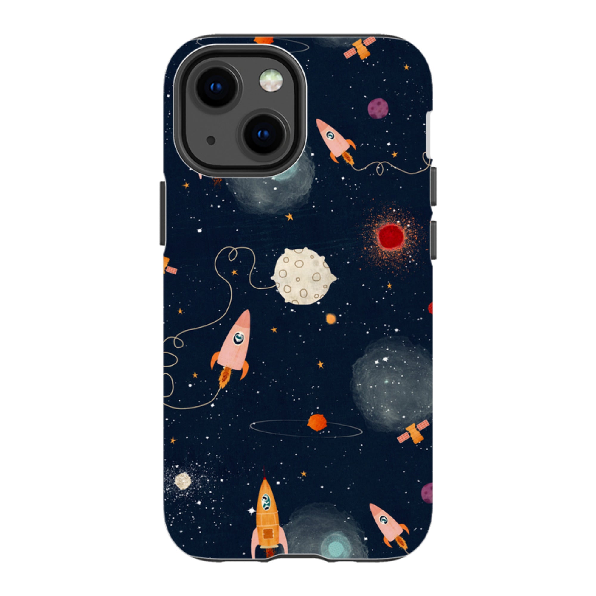 iPhone Tough Case - Rockets Midnight By Katherine Quinn