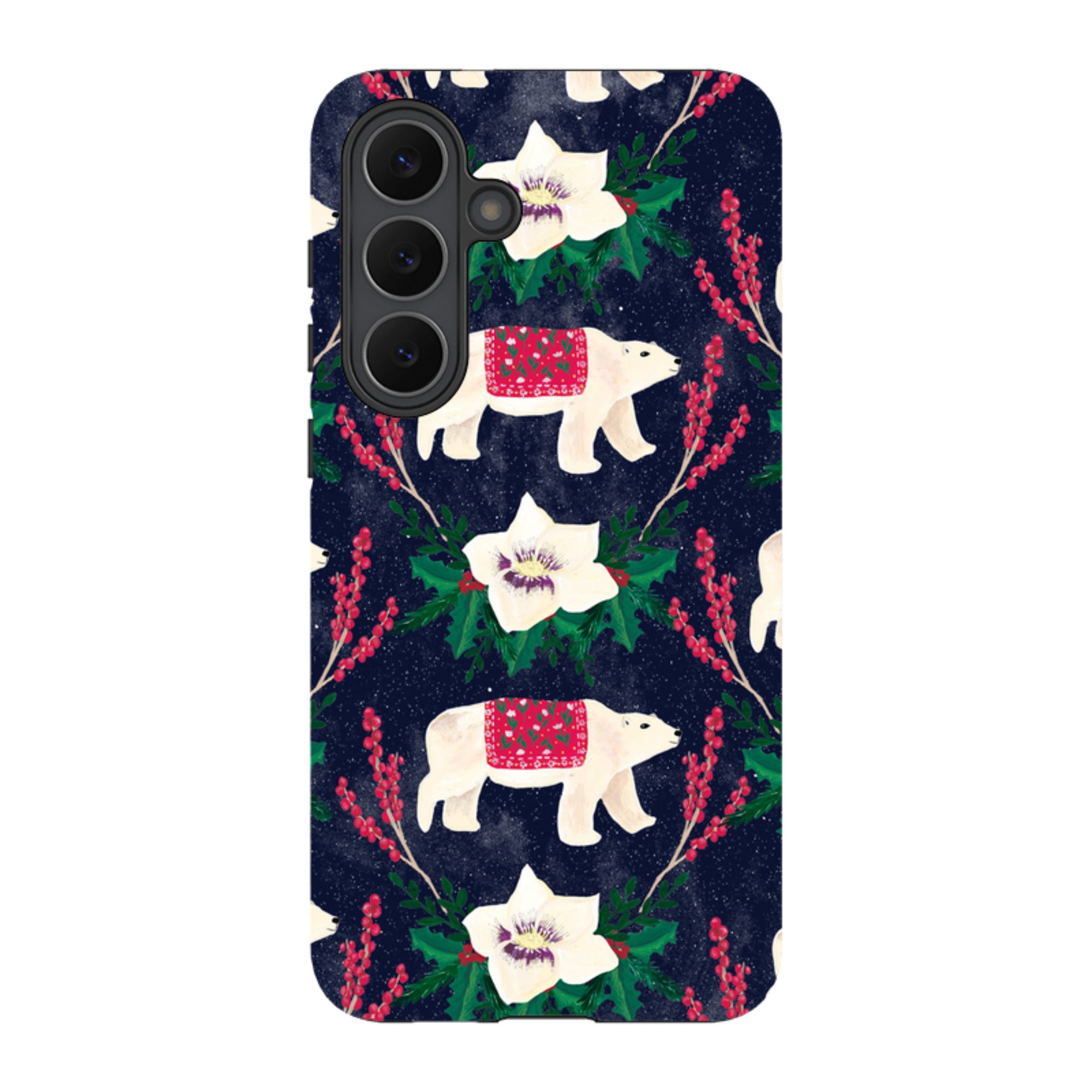 Samsung Tough Case - Midnight Polar Bears By Abby Jacobs