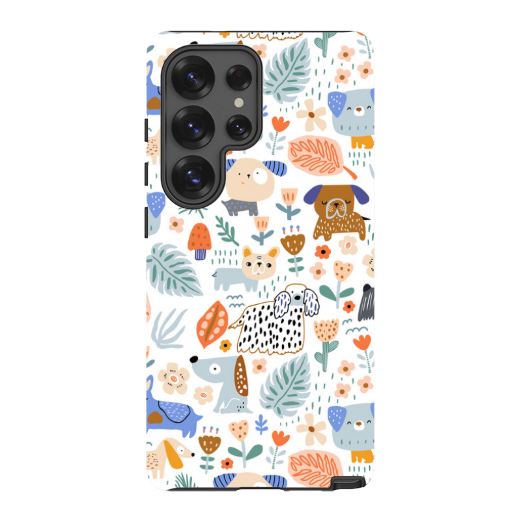 Samsung Tough Case - Dog Floral Pattern