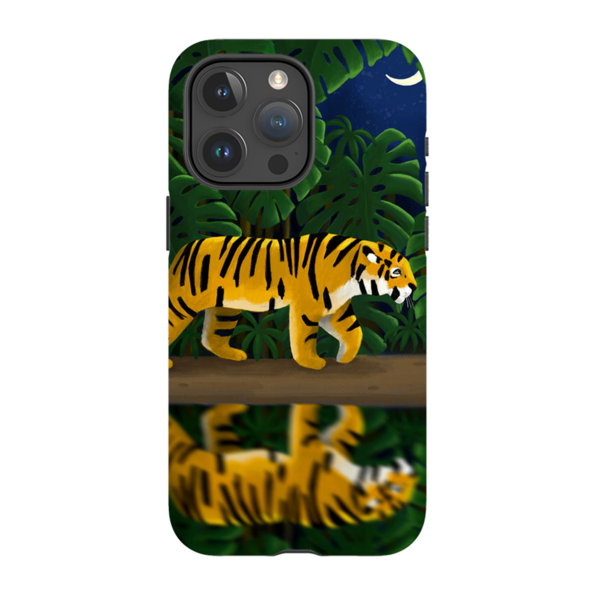iPhone Tough Case - Tiger Night By Bex Parkin