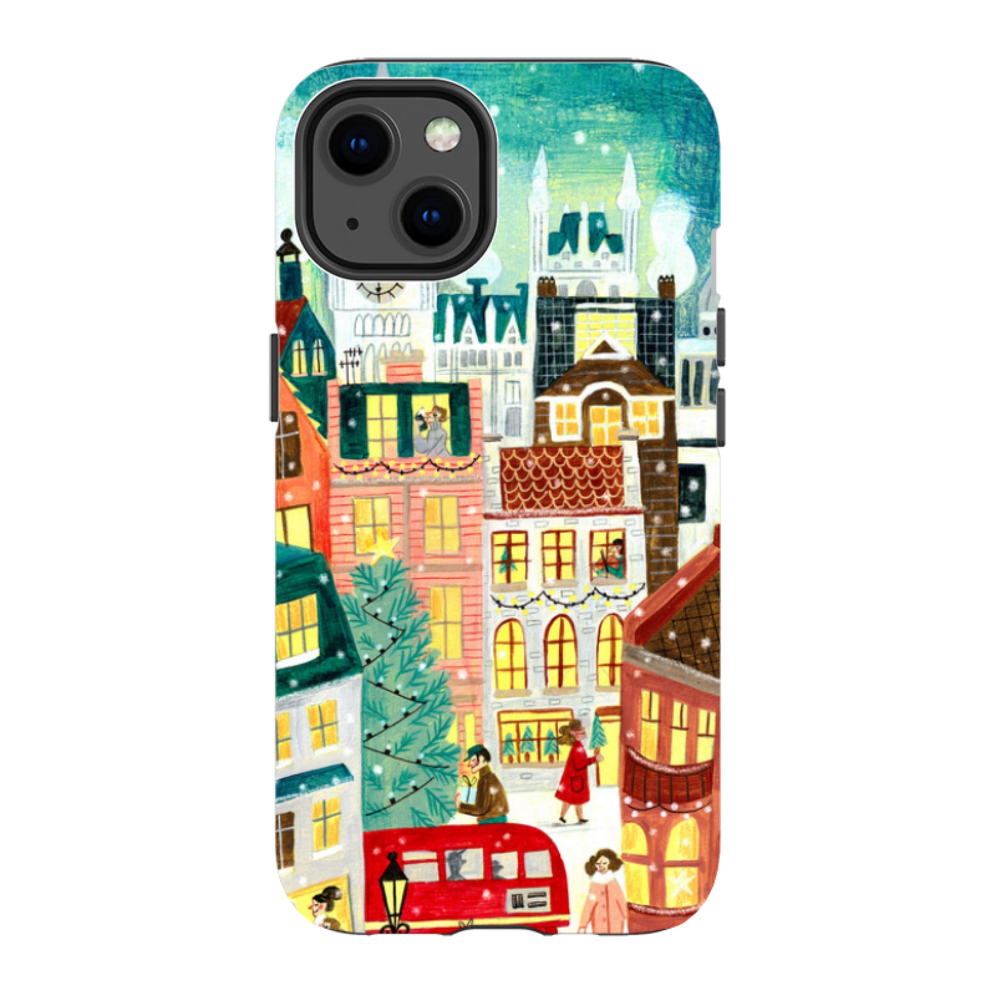 iPhone Tough Case - Xmas In London By Caroline Bonne Muller