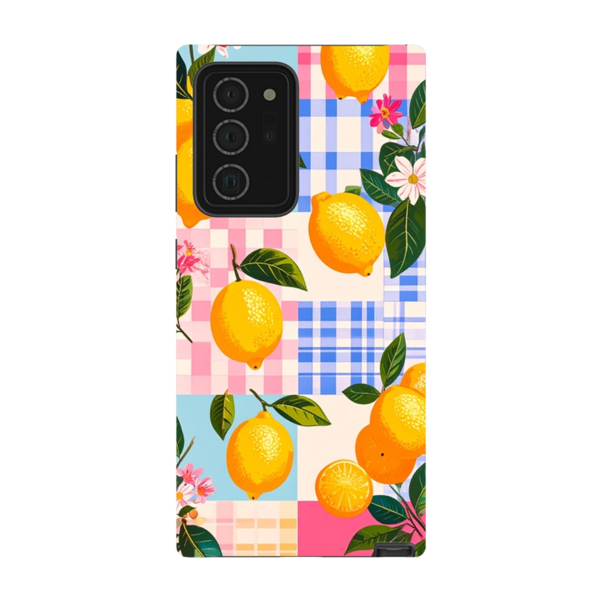 Samsung Tough Case - Lemons and Checks