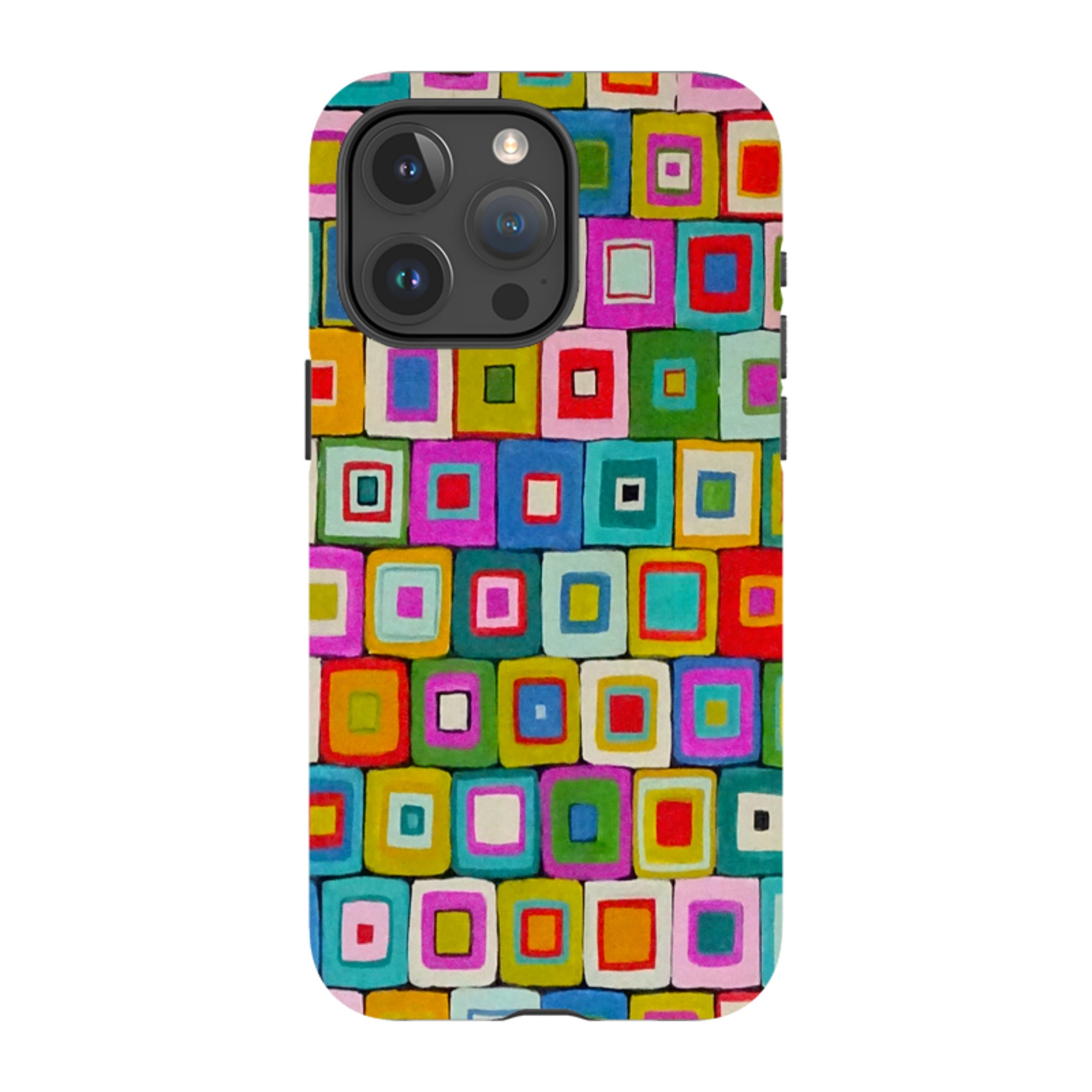 iPhone Tough Case - Atelier Blanket Squares Bright By Sarah Campbell