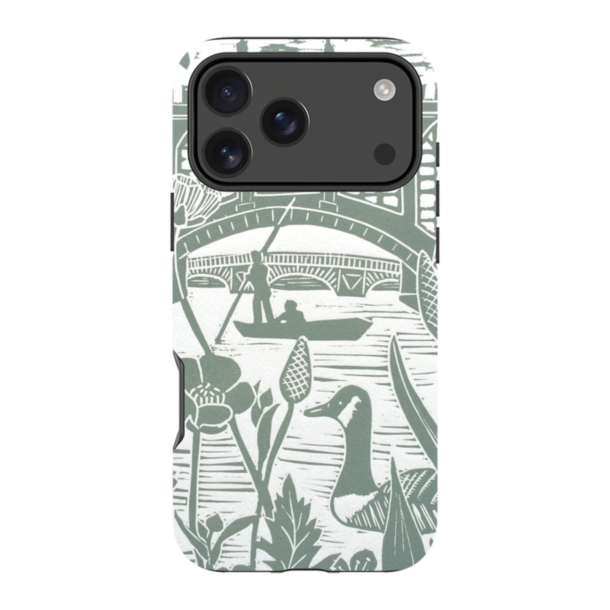 iPhone Tough Case - Punting At Cambridge By Kate Heiss