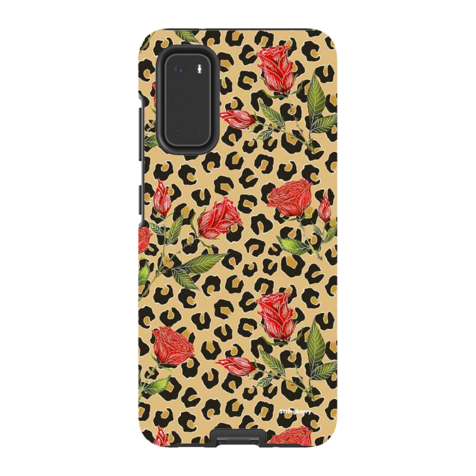 Samsung Tough Case - Leopard Print Rose Pattern By Catherine Rowe