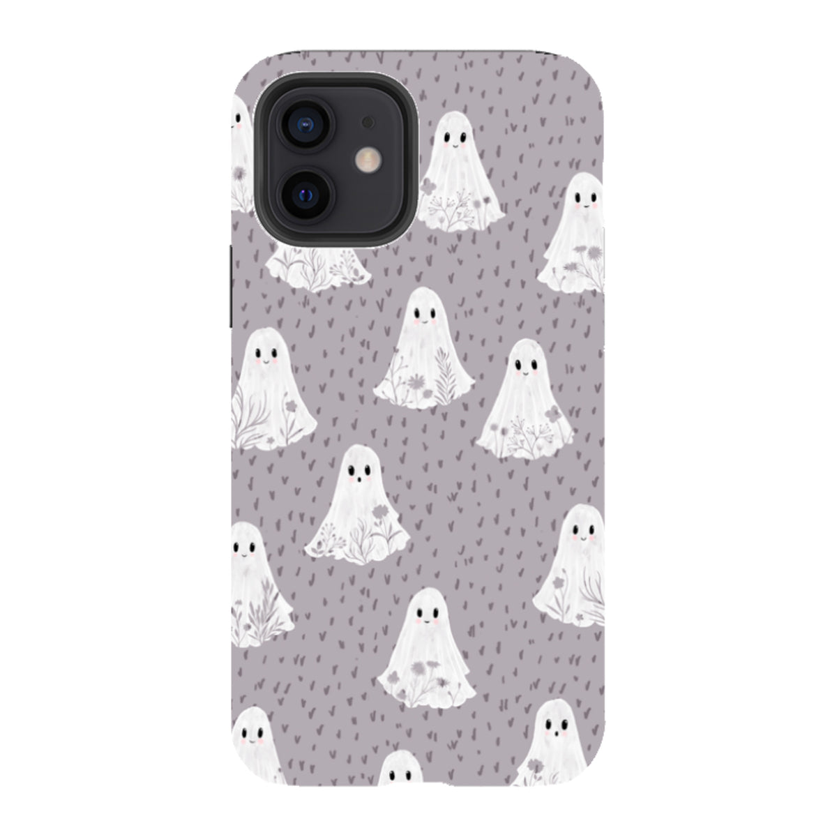 iPhone Tough Case - Floral Ghosts - Mauve By Katherine Quinn