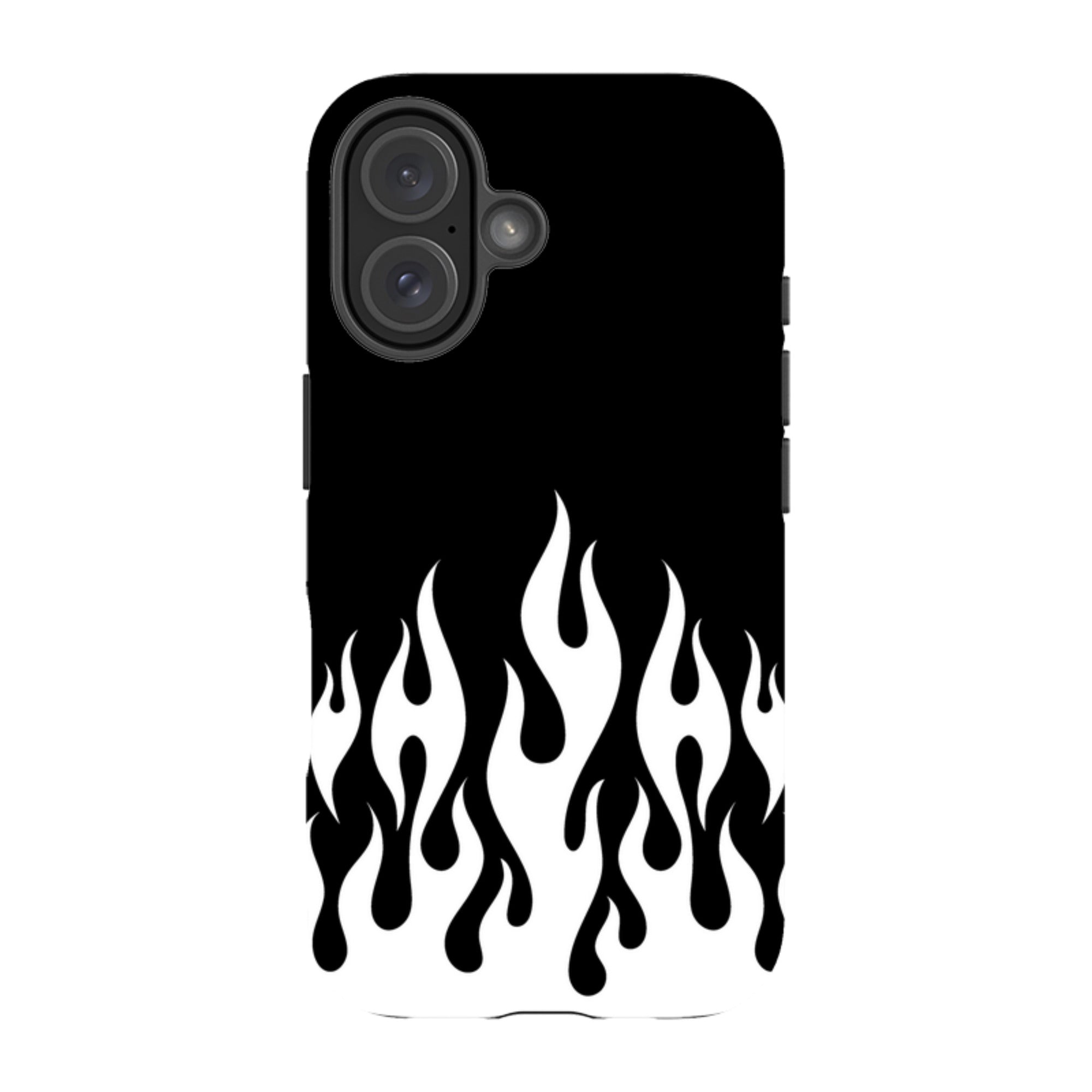 iPhone Tough Case - White Flames