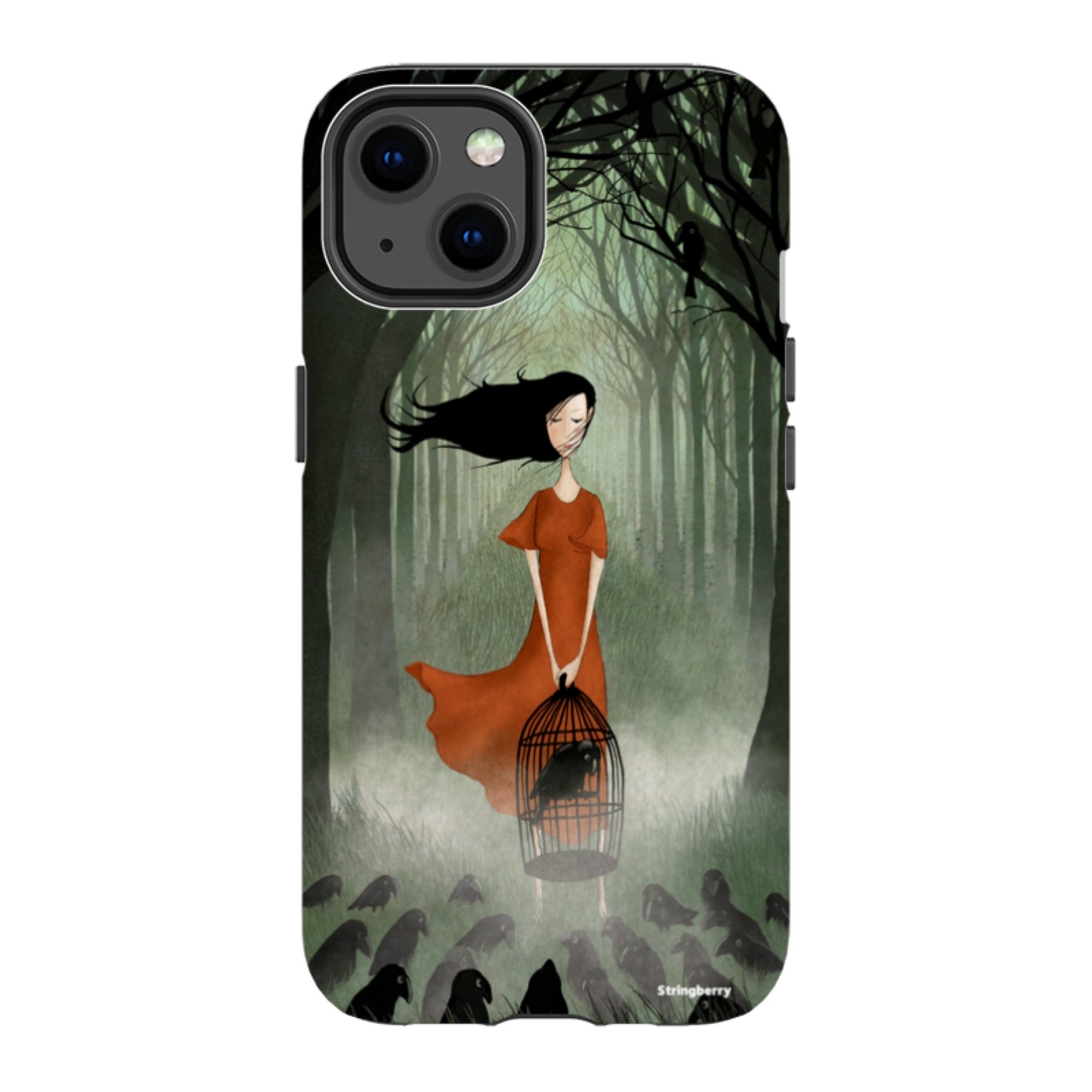 iPhone Tough Case - The Raven Girl By Maja Lindberg