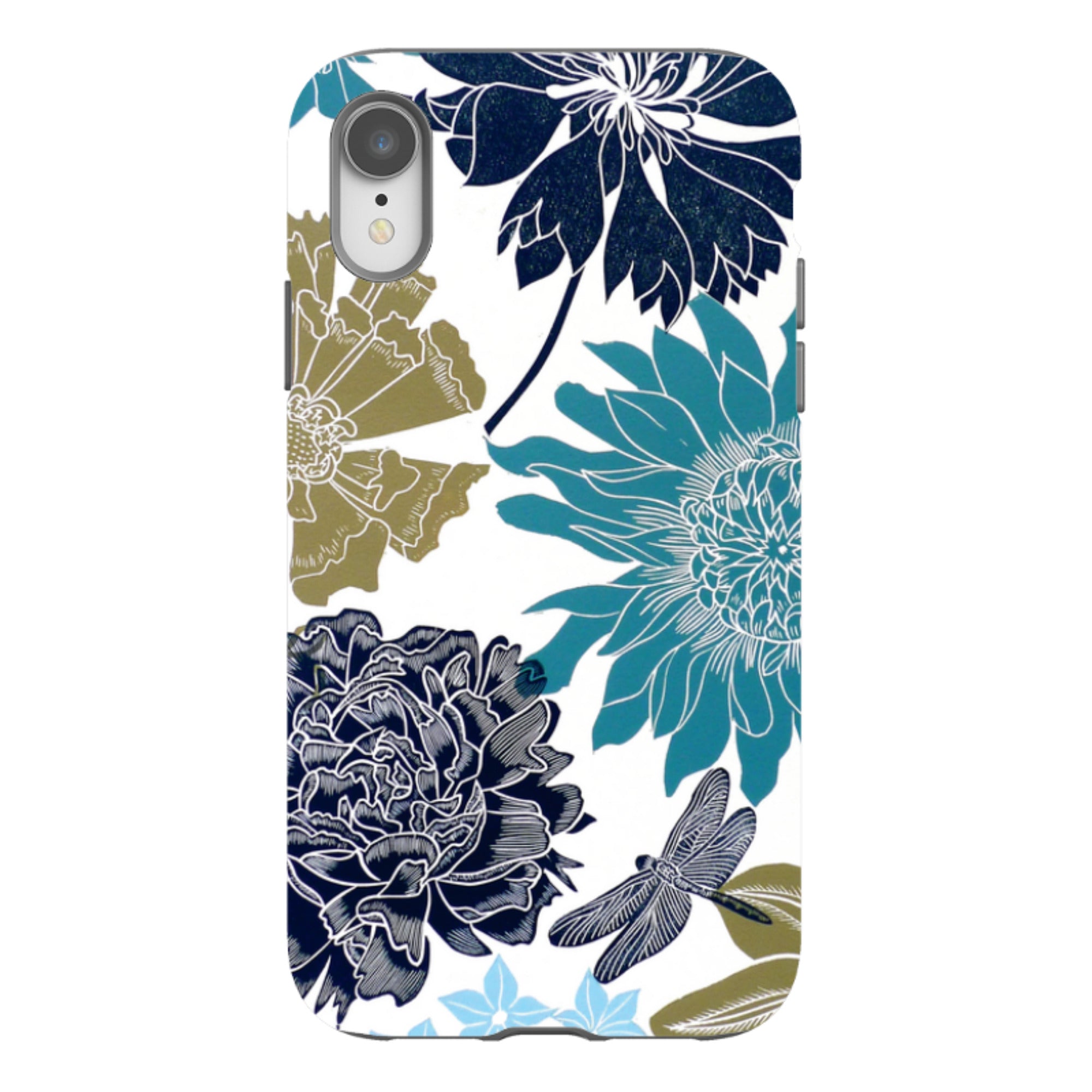 iPhone Tough Case - Cottage Garden Drangonfly By Kate Heiss