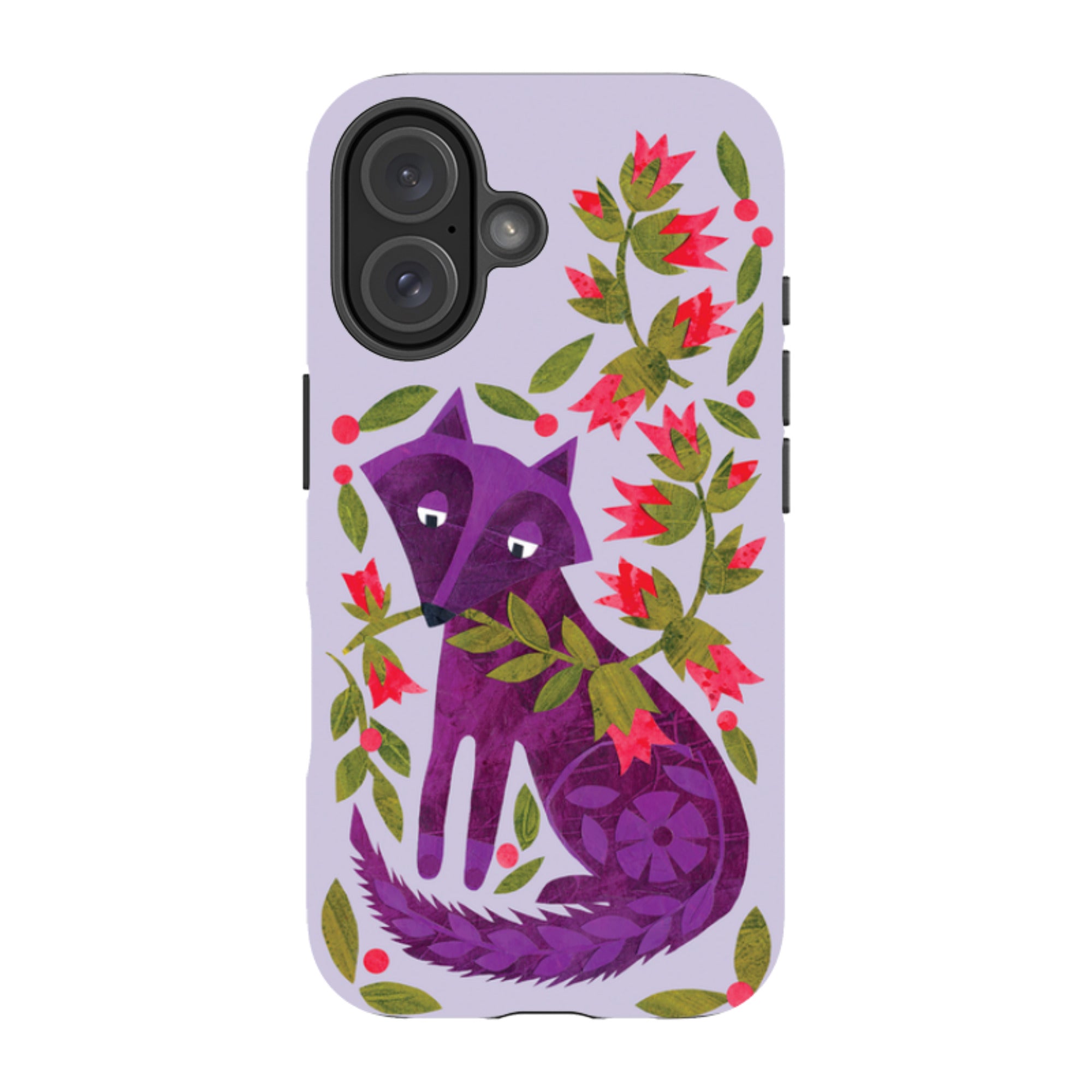 iPhone MagSafe Tough Case - Purple Foxie By Tracey English
