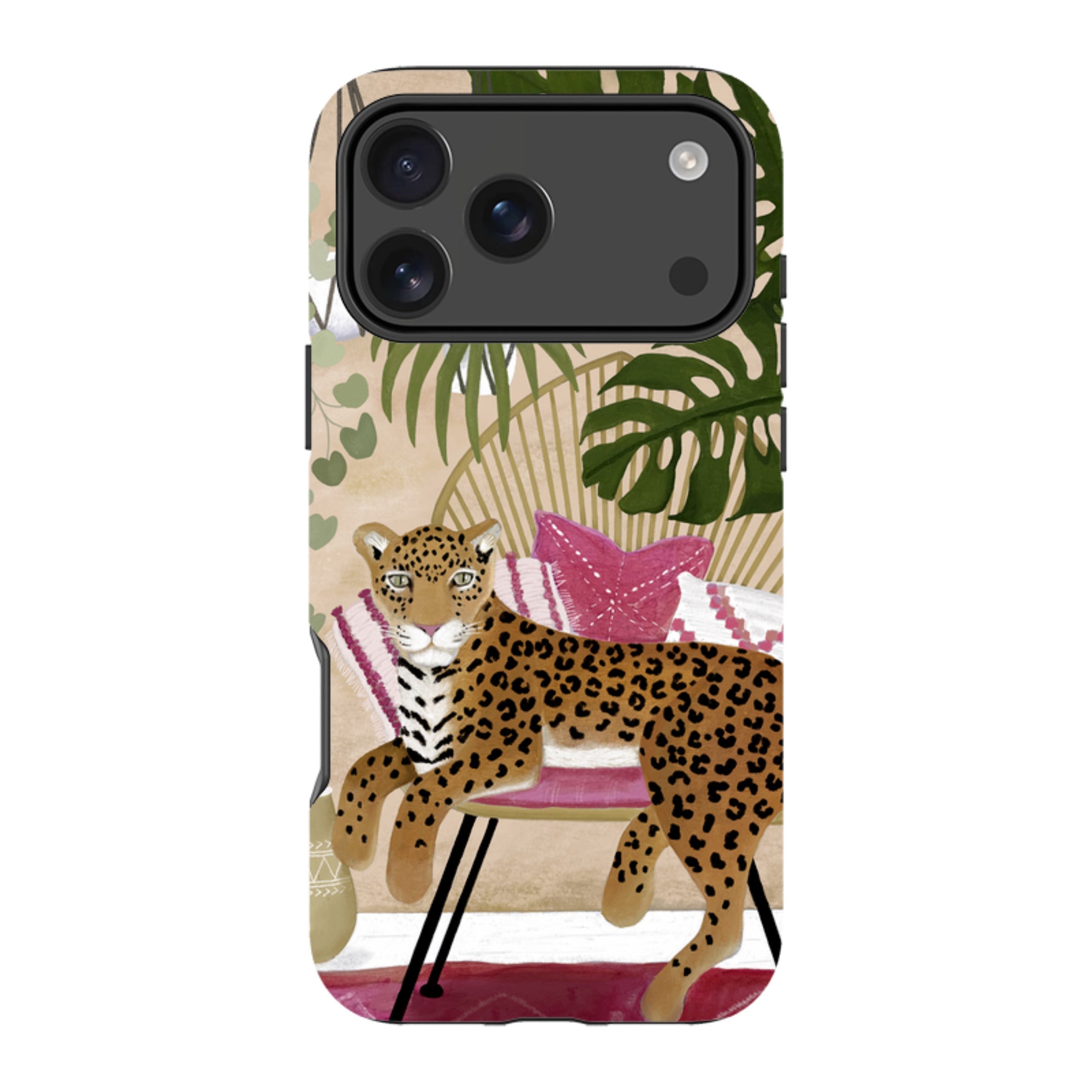 iPhone Tough Case - Boho Leopard Cream By Bex Parkin
