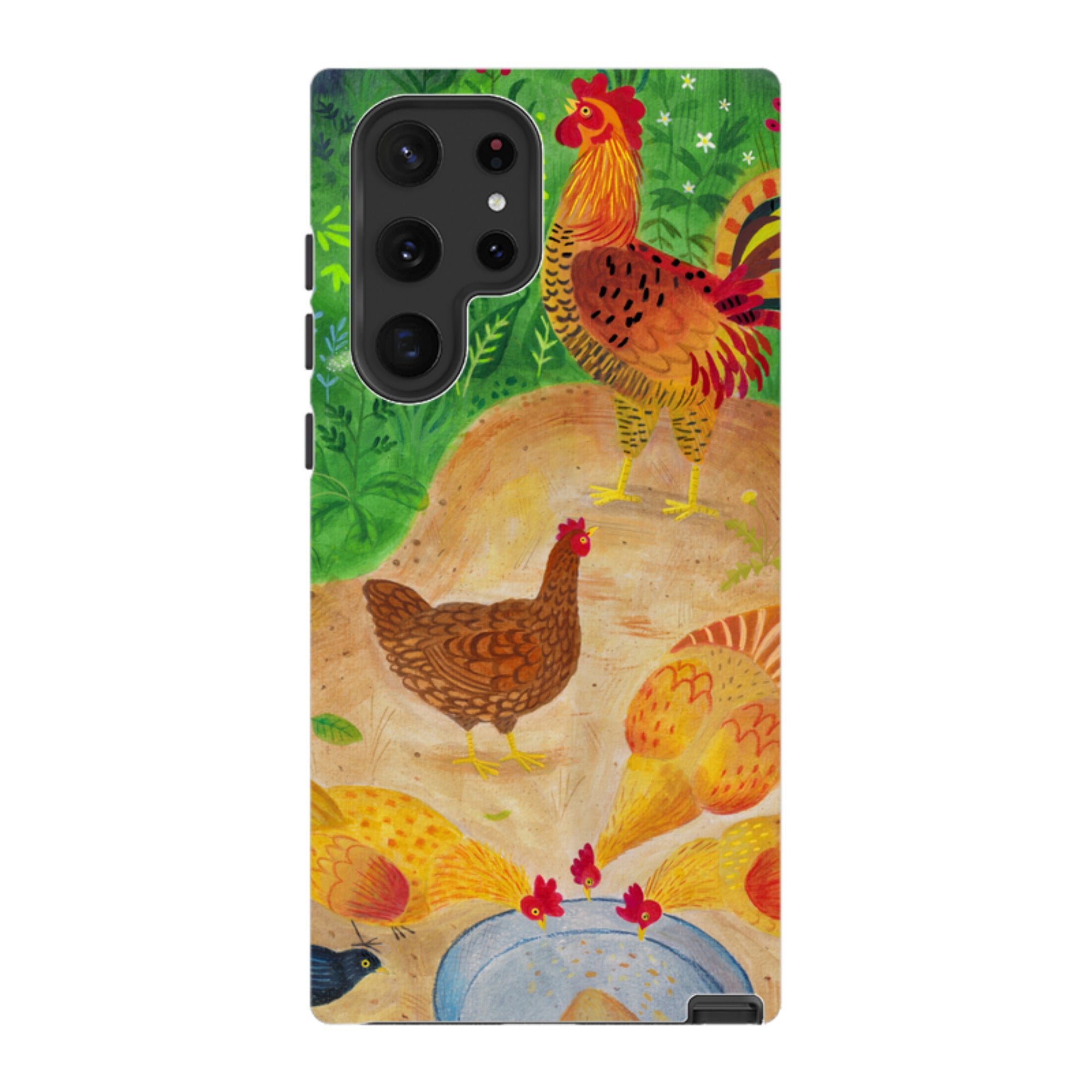 Samsung Tough Case - Chickens By Bex Parkin