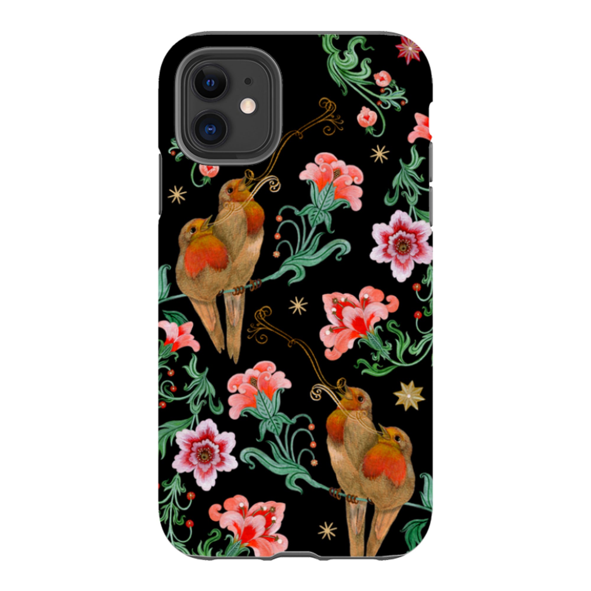 iPhone Tough  Case - Four Calling Birds By Maria Matos