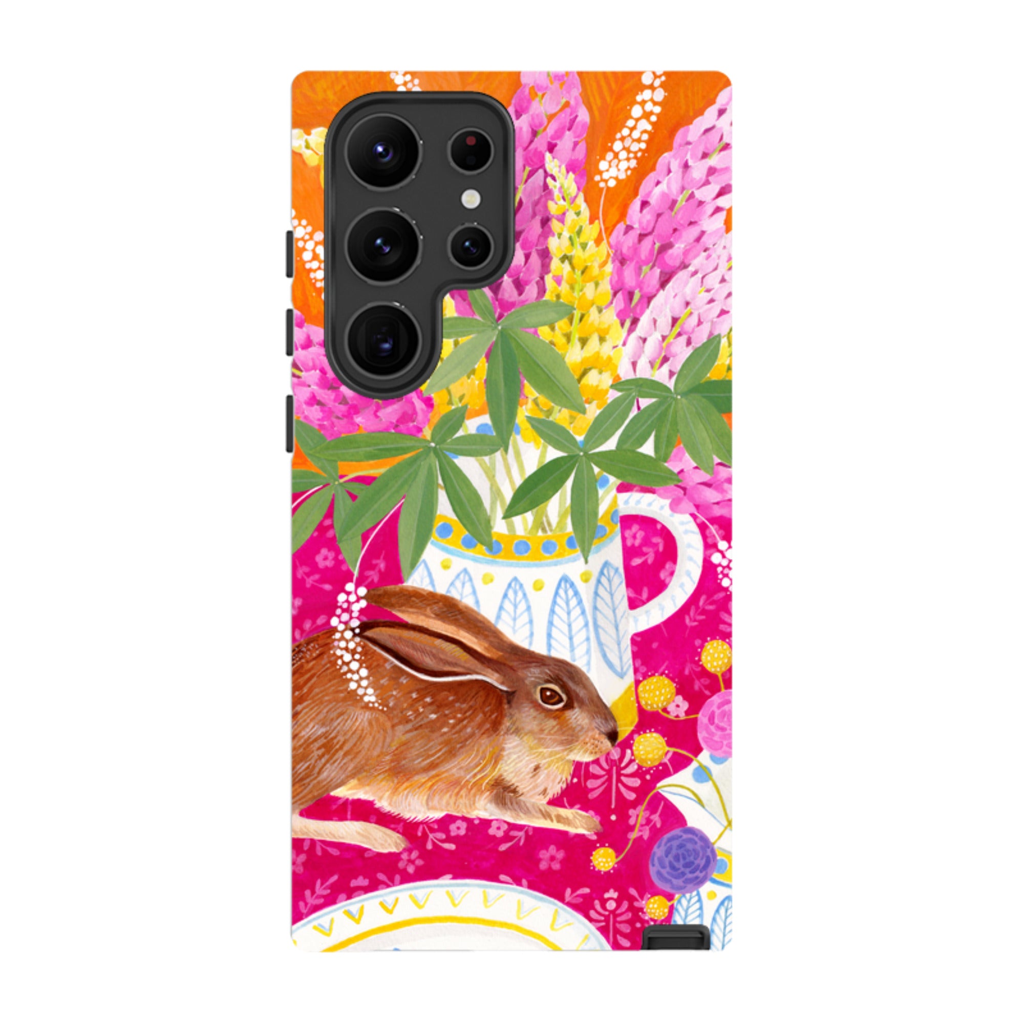 Samsung Tough Case - Rabbit Lupins By Bex Parkin