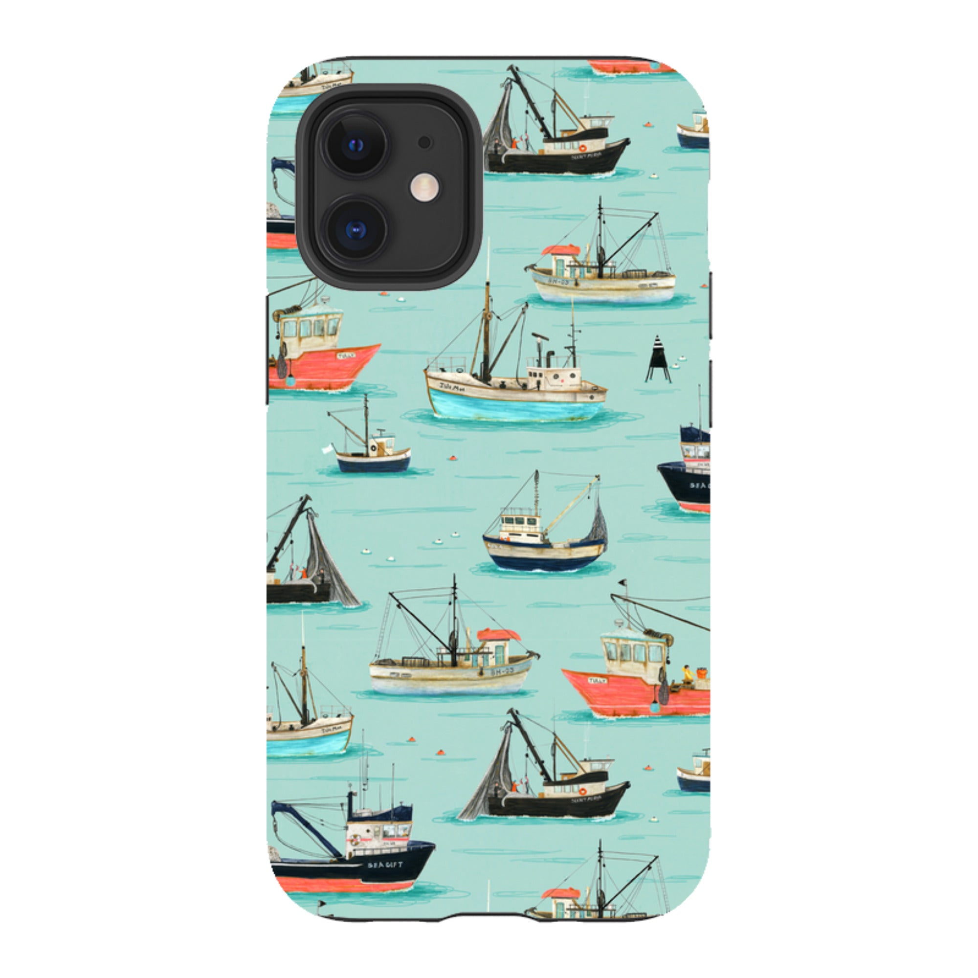 iPhone Tough Case - Fishing Boats By Katherine Quinn