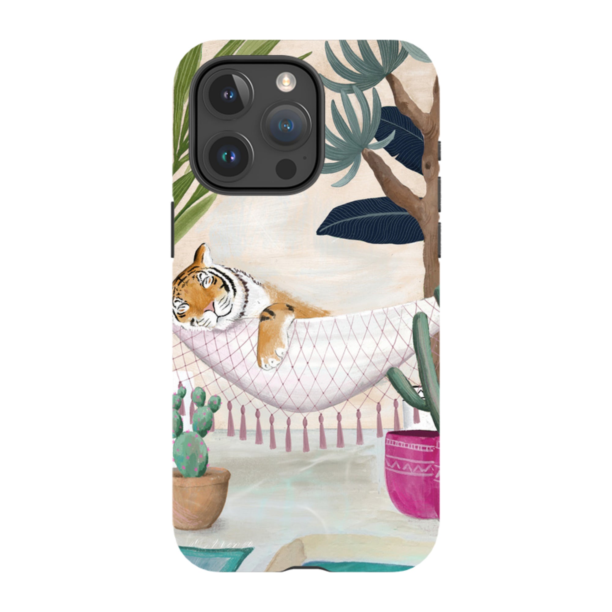 iPhone Tough Case - Tiger Hammock By Bex Parkin